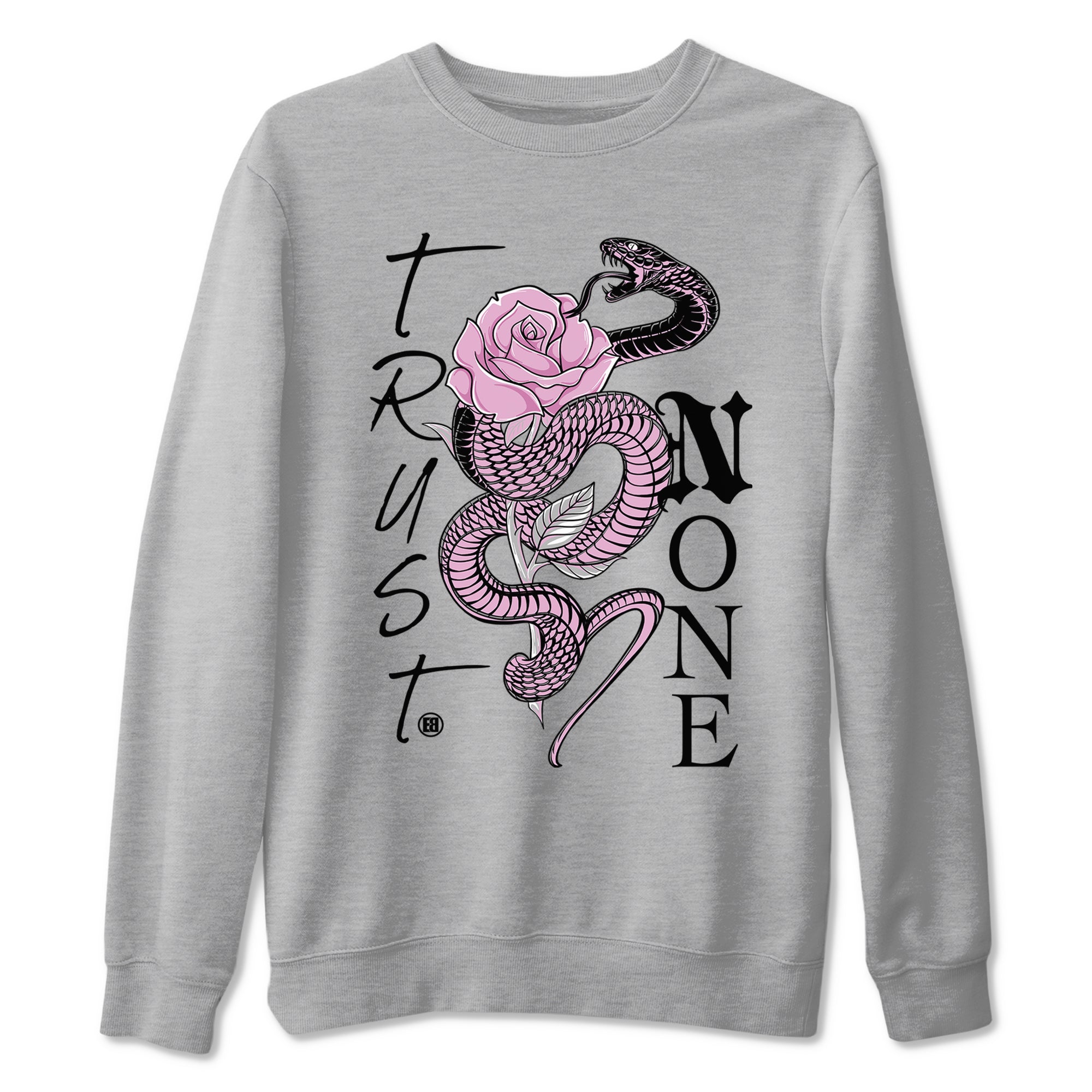 4s Retro Orchid shirts to match jordans Trust None sneaker match tees Air Jordan 4 WMNS Orchid match shoes to clothes Drip Gear Zone unisex cotton Heather Grey 2 shirts