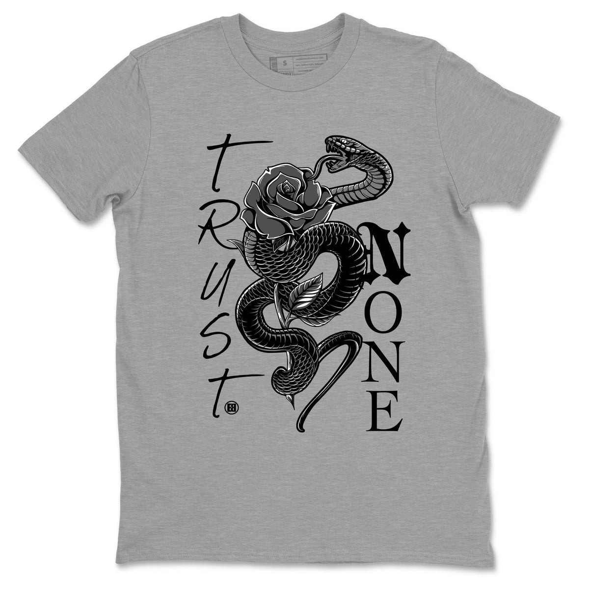 5s Black Cat shirts to match jordans Trust None sneaker match tees Air Jordan 5 Black Cat match shoes to clothes Drip Gear Zone unisex cotton Heather Grey 2 shirts
