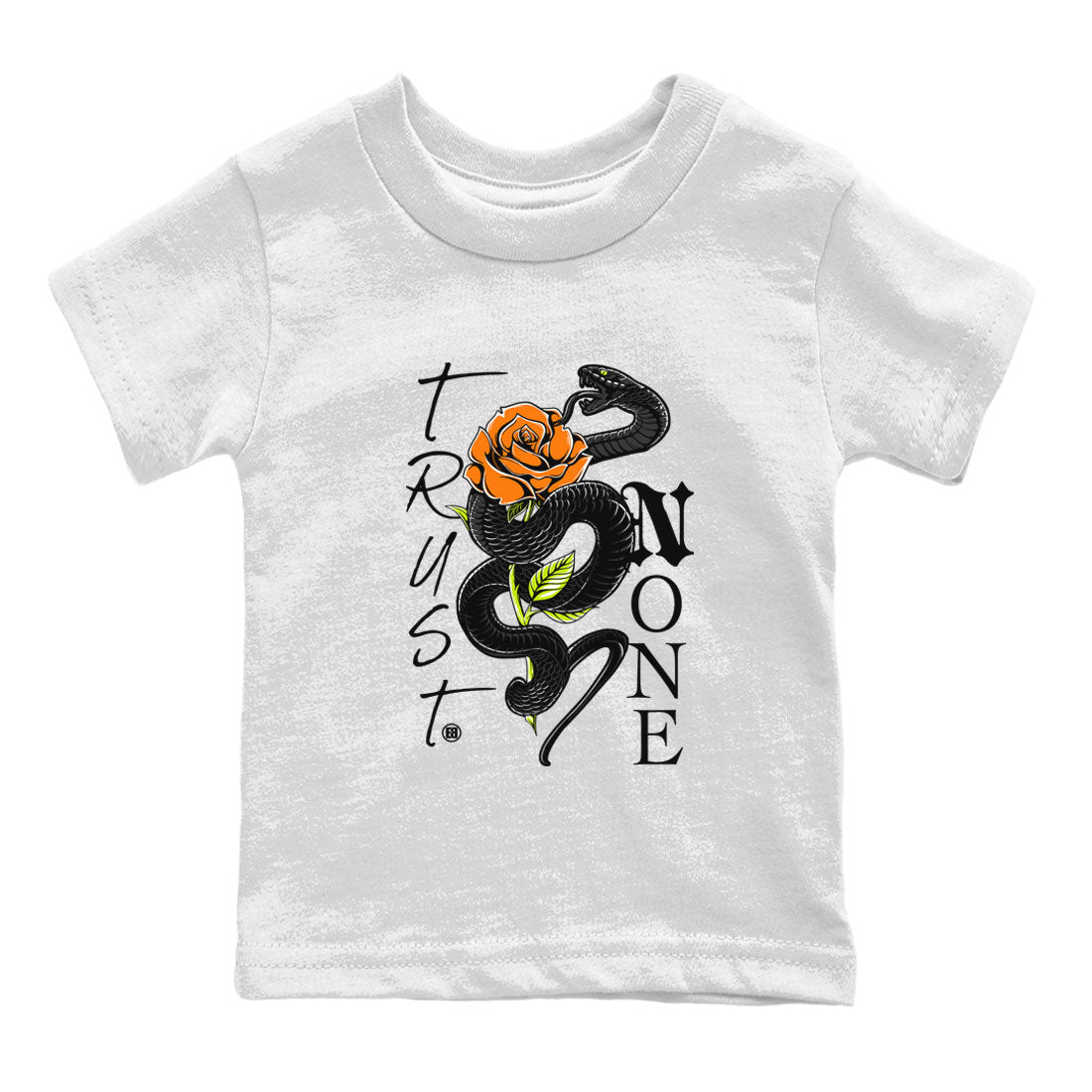 Dunk Halloween shirt to match jordans Trust None sneaker tees Special Halloween Costume Dunk Mid Halloween Drip Gear Zone Baby Toddler White 2 T-Shirt