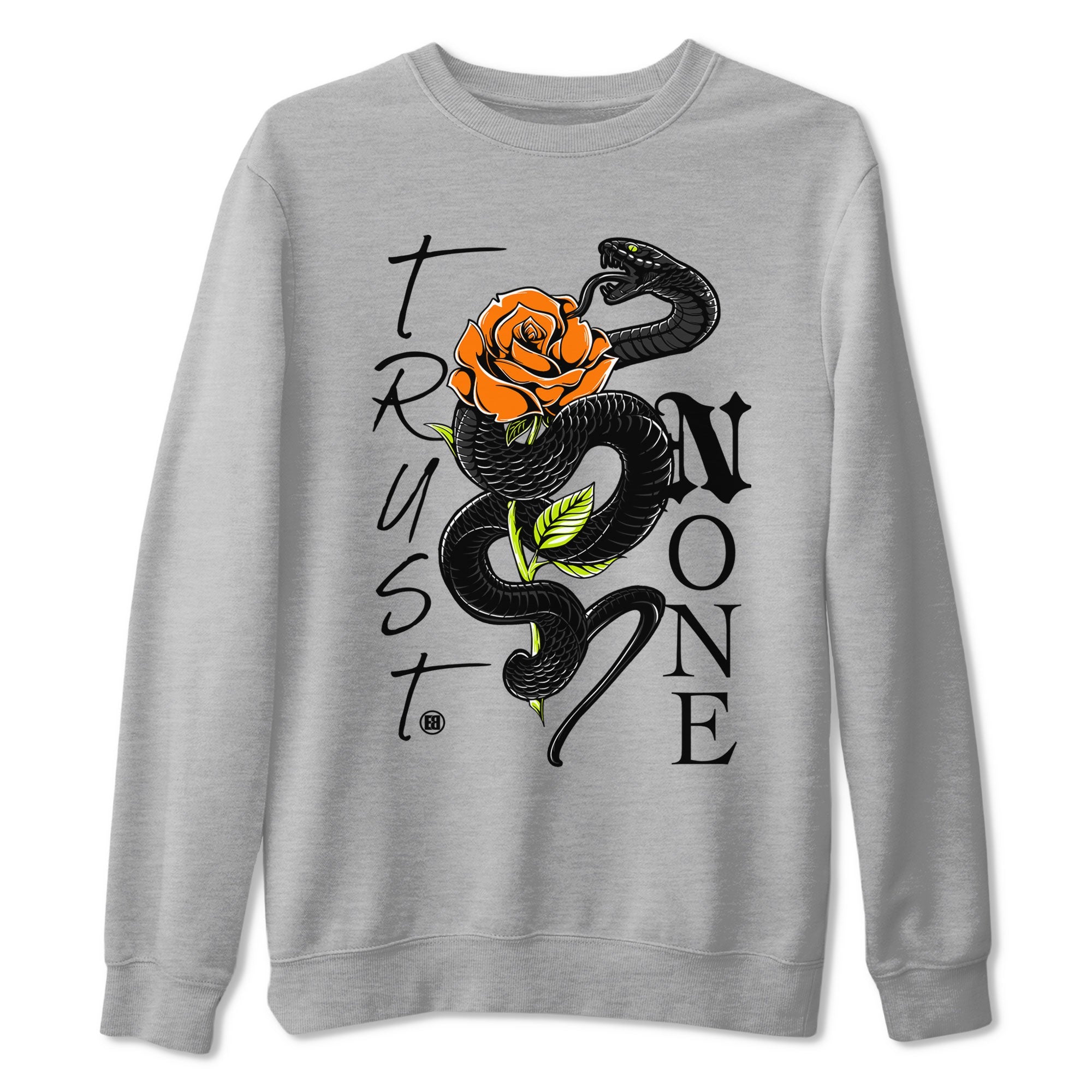 Dunk Halloween shirt to match jordans Trust None sneaker tees Special Halloween Costume Dunk Mid Halloween Drip Gear Zone Unisex Heather Grey 2 T-Shirt