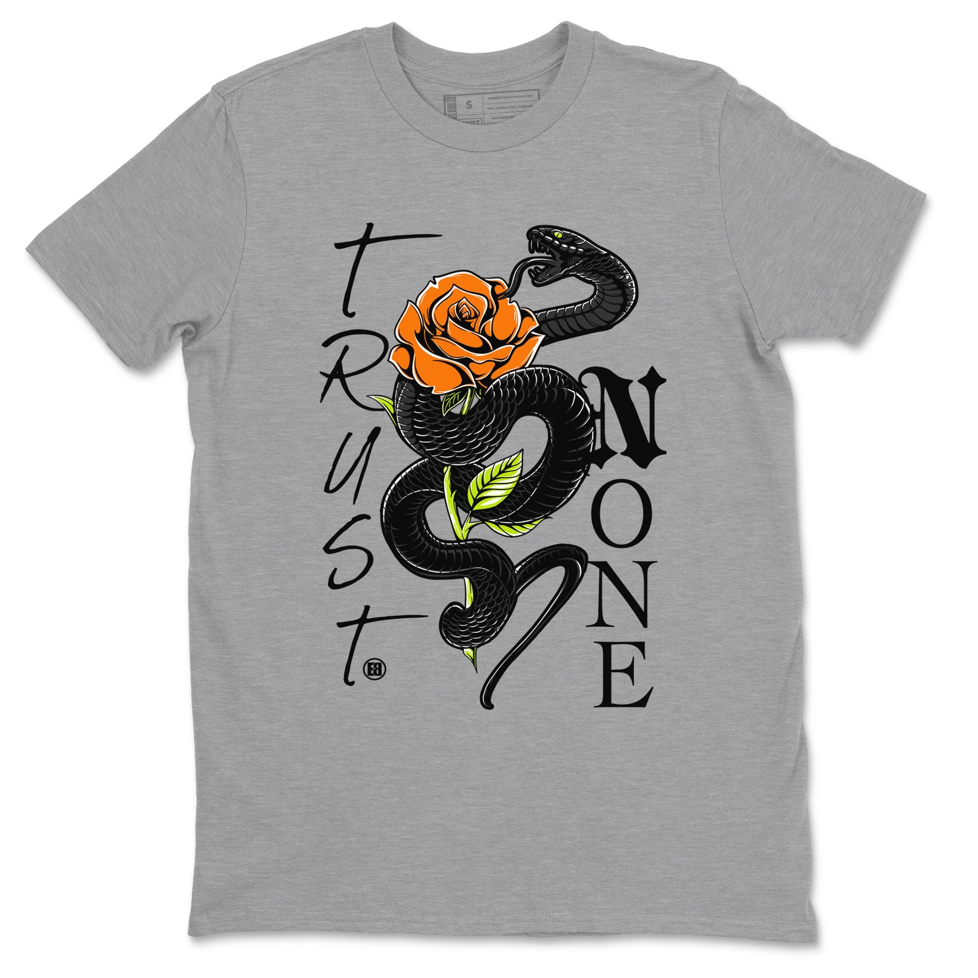 Dunk Halloween shirt to match jordans Trust None sneaker tees Special Halloween Costume Dunk Mid Halloween Drip Gear Zone Unisex Heather Grey 2 T-Shirt