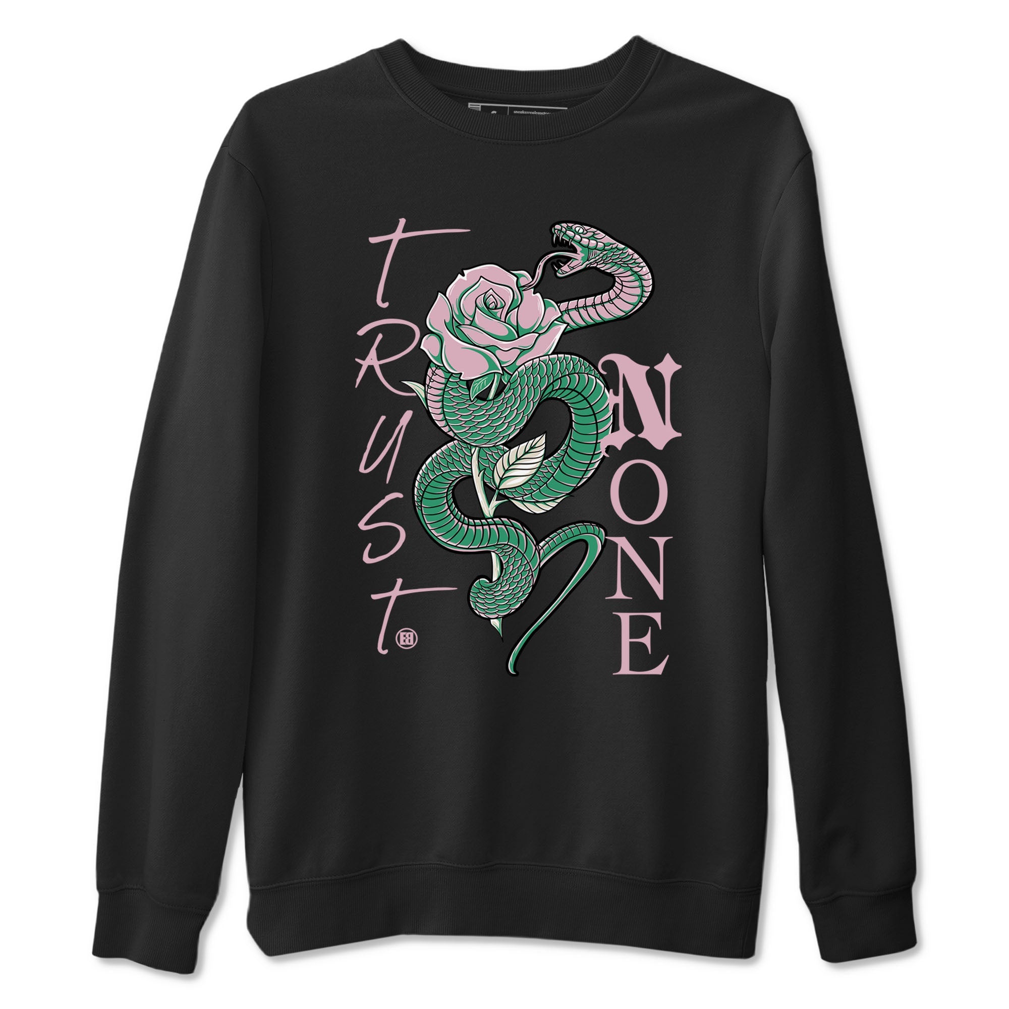 Dunk Low Medium Soft Pink Malachite shirt to match jordans Trust None sneaker tees Dunks Medium Soft Pink Malachite Streetwear Brand Drip Gear Zone unisex cotton Black 2 crew neck shirt