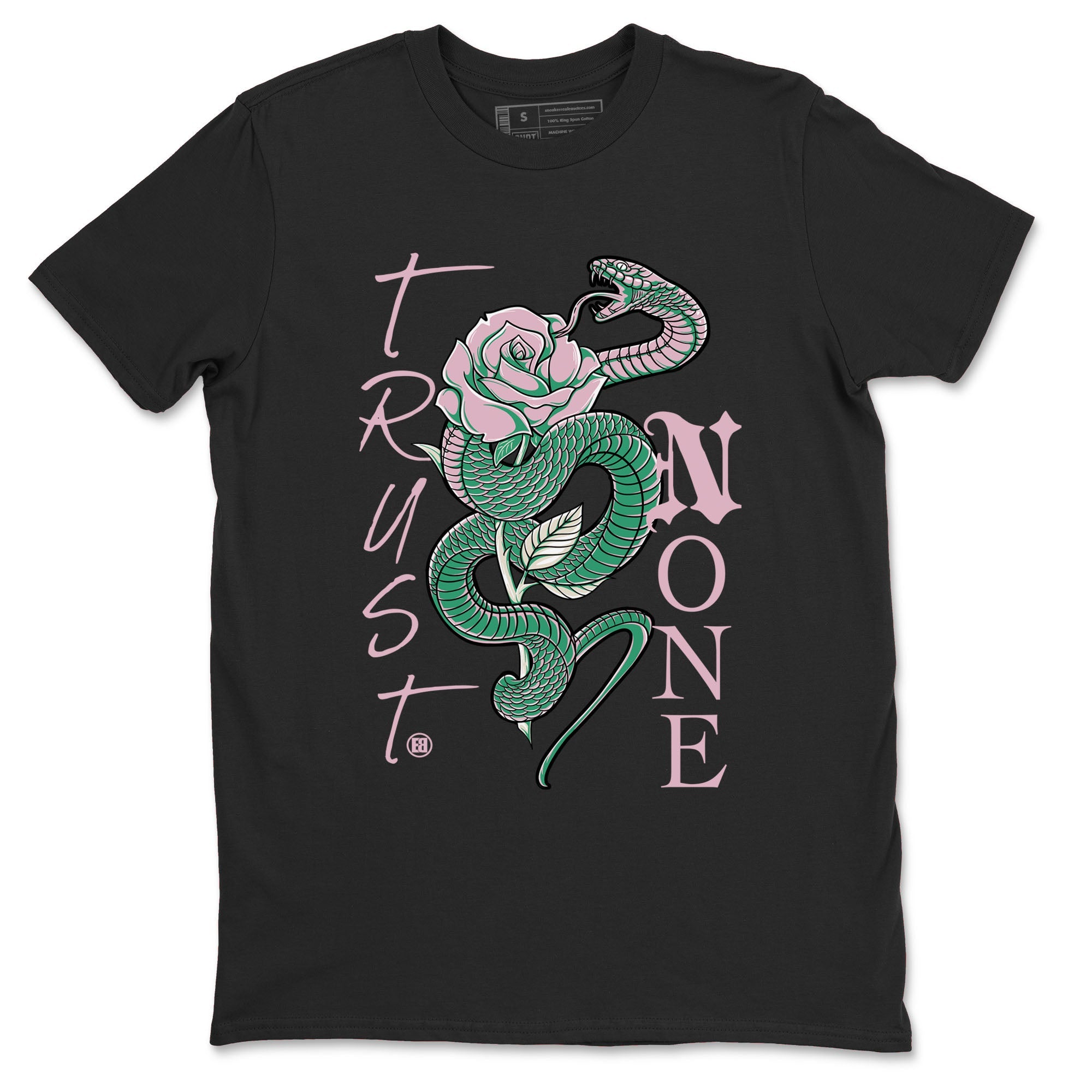 Dunk Low Medium Soft Pink Malachite shirt to match jordans Trust None sneaker tees Dunks Medium Soft Pink Malachite Streetwear Brand Drip Gear Zone unisex cotton Black 2 crew neck shirt