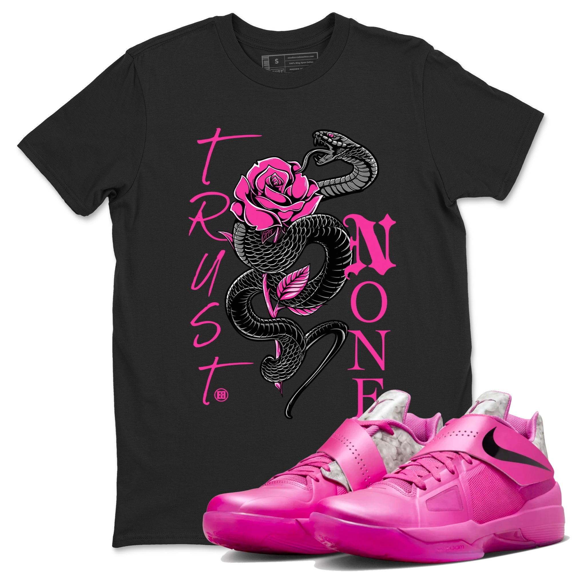 Nike KD 4 Retro Aunt Pearl shirts to match jordans Trust None sneaker match tees Nike KD 4 Aunt Pearl match shoes to clothes Drip Gear Zone unisex cotton Black 1 shirts