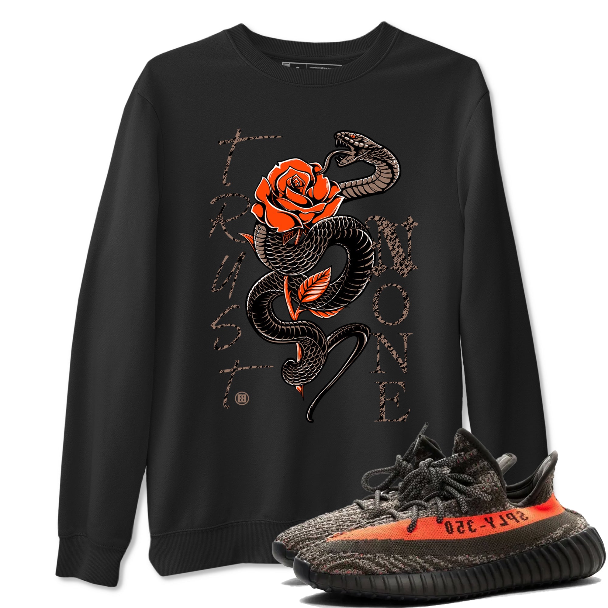 Yeezy 350 Carbon Beluga shirts to match jordans Trust None sneaker match tees Yeezy 350 Carbon Beluga match shoes to clothes Drip Gear Zone unisex cotton Black 1 shirts