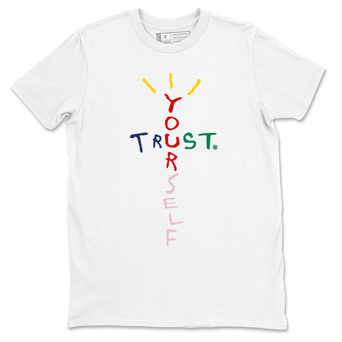 AF 3 Nigo shirtsto match jordans Trust Yourself sneaker match tees Air Force 3 Low x Nigo Blue Void and Tour Yellow match shoes to clothes Drip Gear Zone unisex cotton White 2 shirts