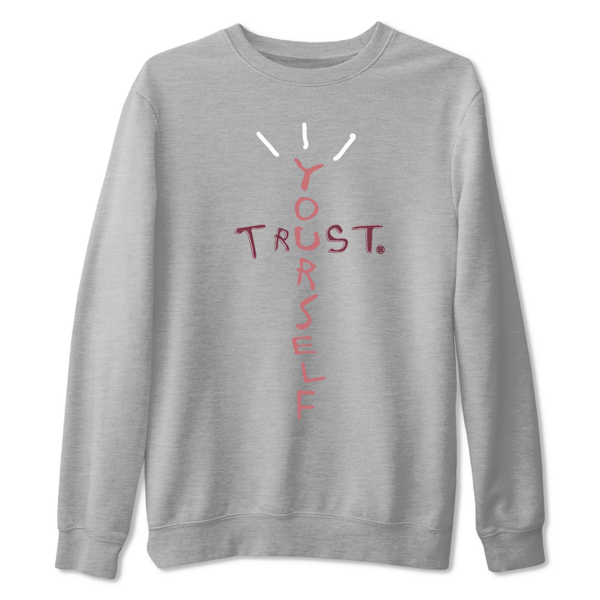 Dunk Low Valentine's Day shirt to match jordans Trust Yourself sneaker tees Dunk Valentines Day 2024 Drip Gear Zone Casual Crew Neck T-Shirt Unisex Heather Grey 2 T-Shirt