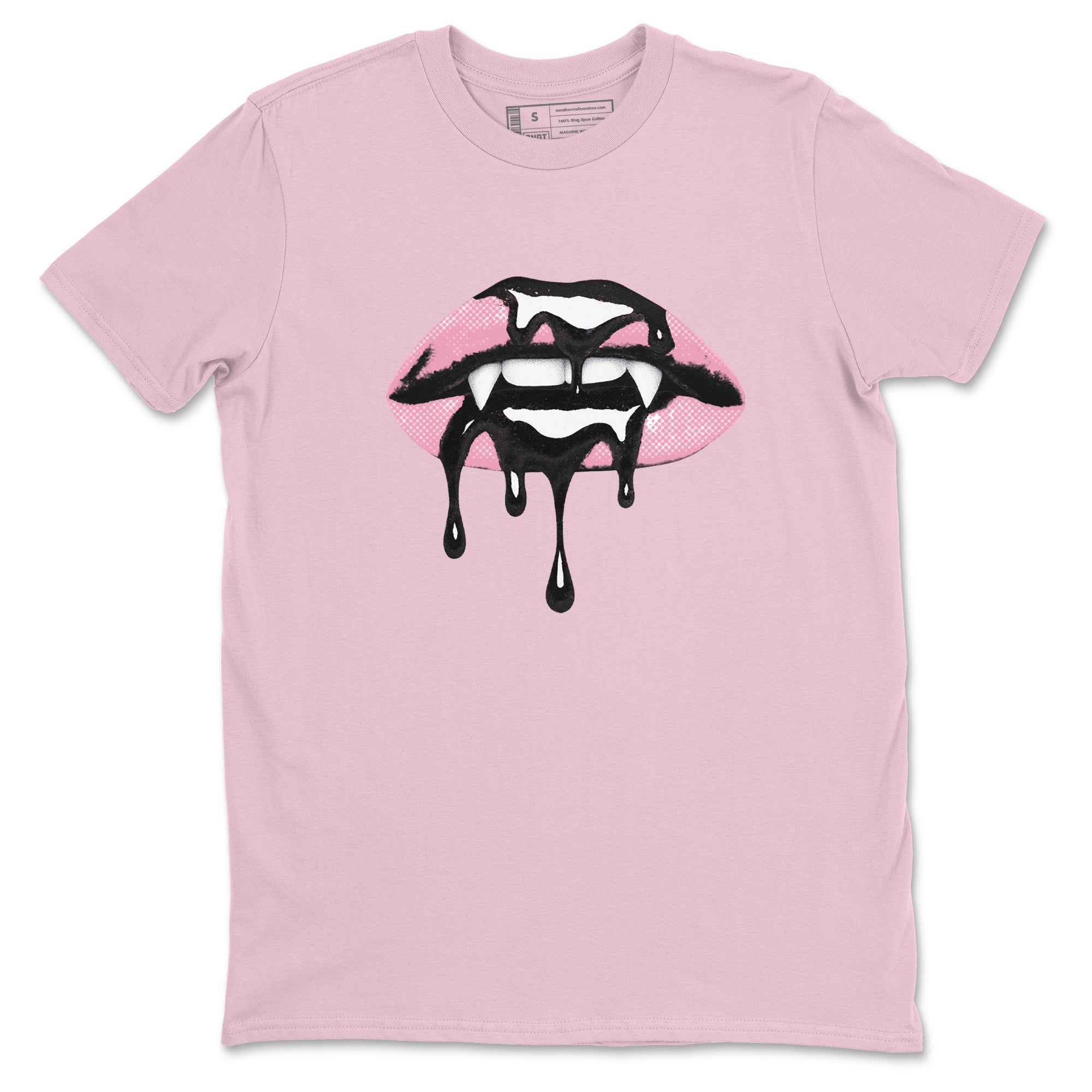Sneaker Threads Sneaker Tees To Match Air Jordan 5 Medium Soft Pink Shoes Vampire Lips Tee Pink 2