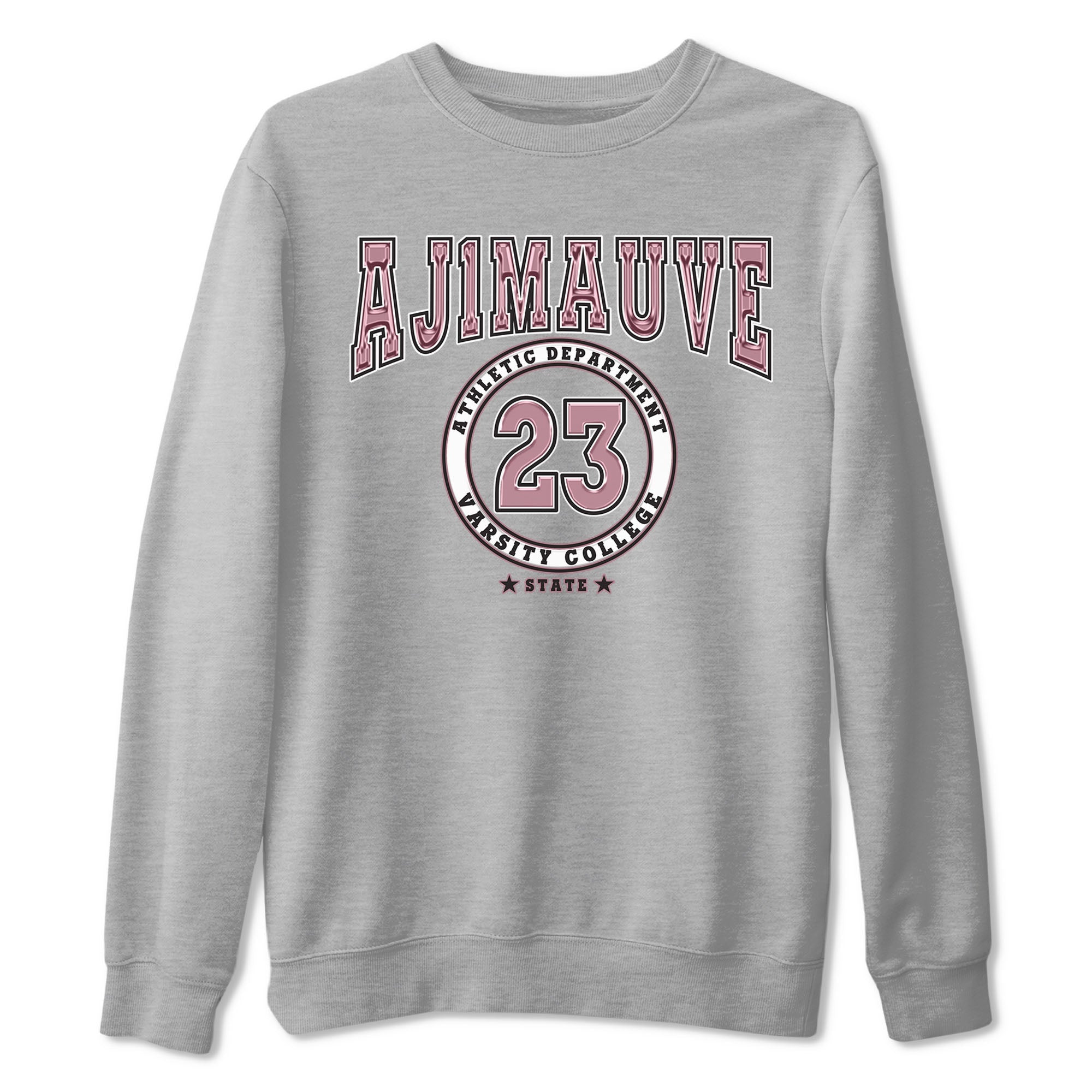 Air Jordan 1 Mauve shirt to match jordans Varsity sneaker tees AJ1 Mauve Drip Gear Zone Sneaker Matching Clothing Brand Unisex Sneaker Tee Heather Grey 2 T-Shirt
