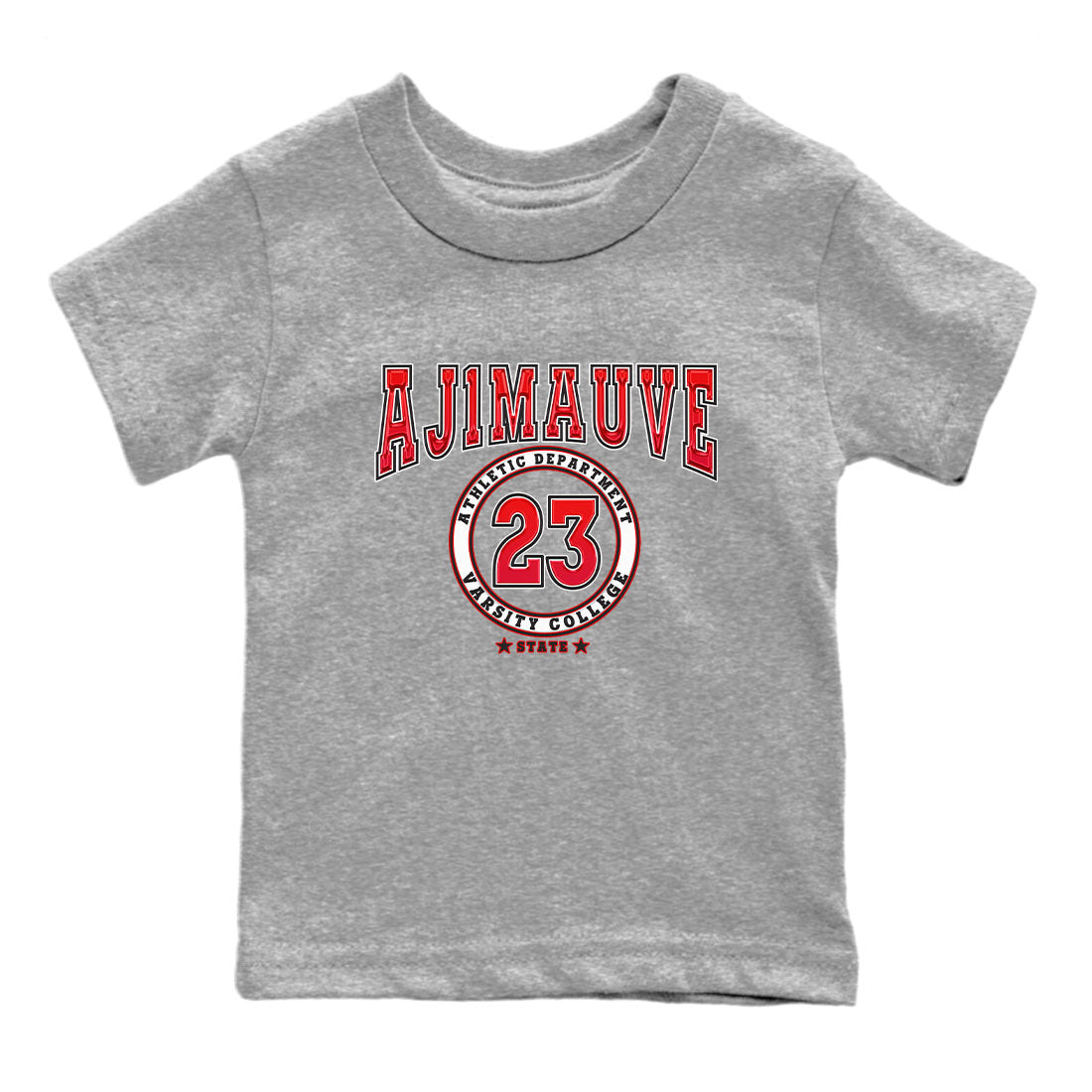 Air Jordan 1 Satin Bred shirt to match jordans Varsity sneaker tees AJ1 Retro Satin Bred Drip Gear Zone Sneaker Matching Clothing Brand Baby Toddler Heather Grey 2 T-Shirt