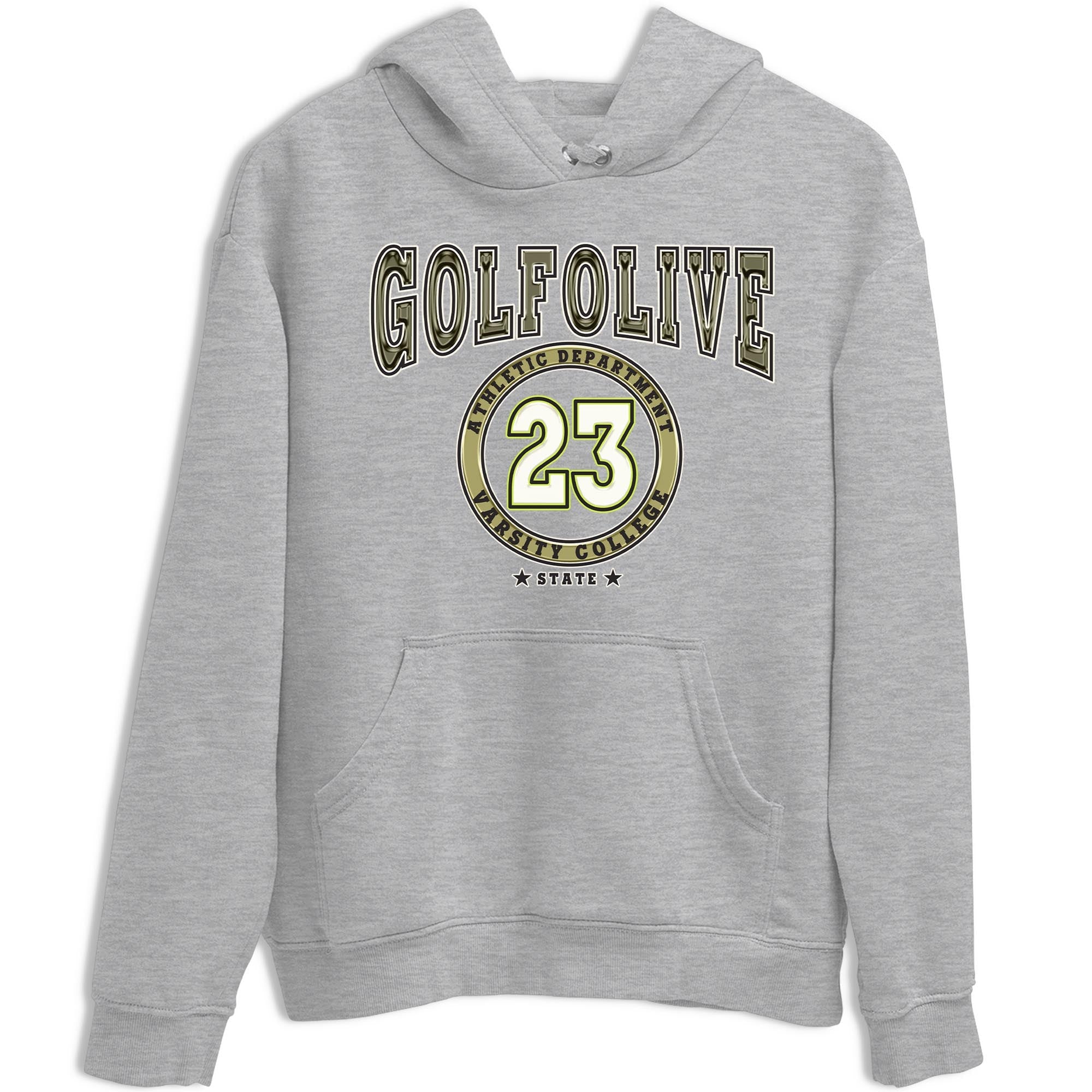 Jordan 1 Low X Travis Scott Golf Olive shirt to match jordans Varsity sneaker release tees Air Jordan 1 Travis Scott Golf Olive Drip Gear Zone Unisex Streetwear Clothing Heather Grey 2 T-Shirt