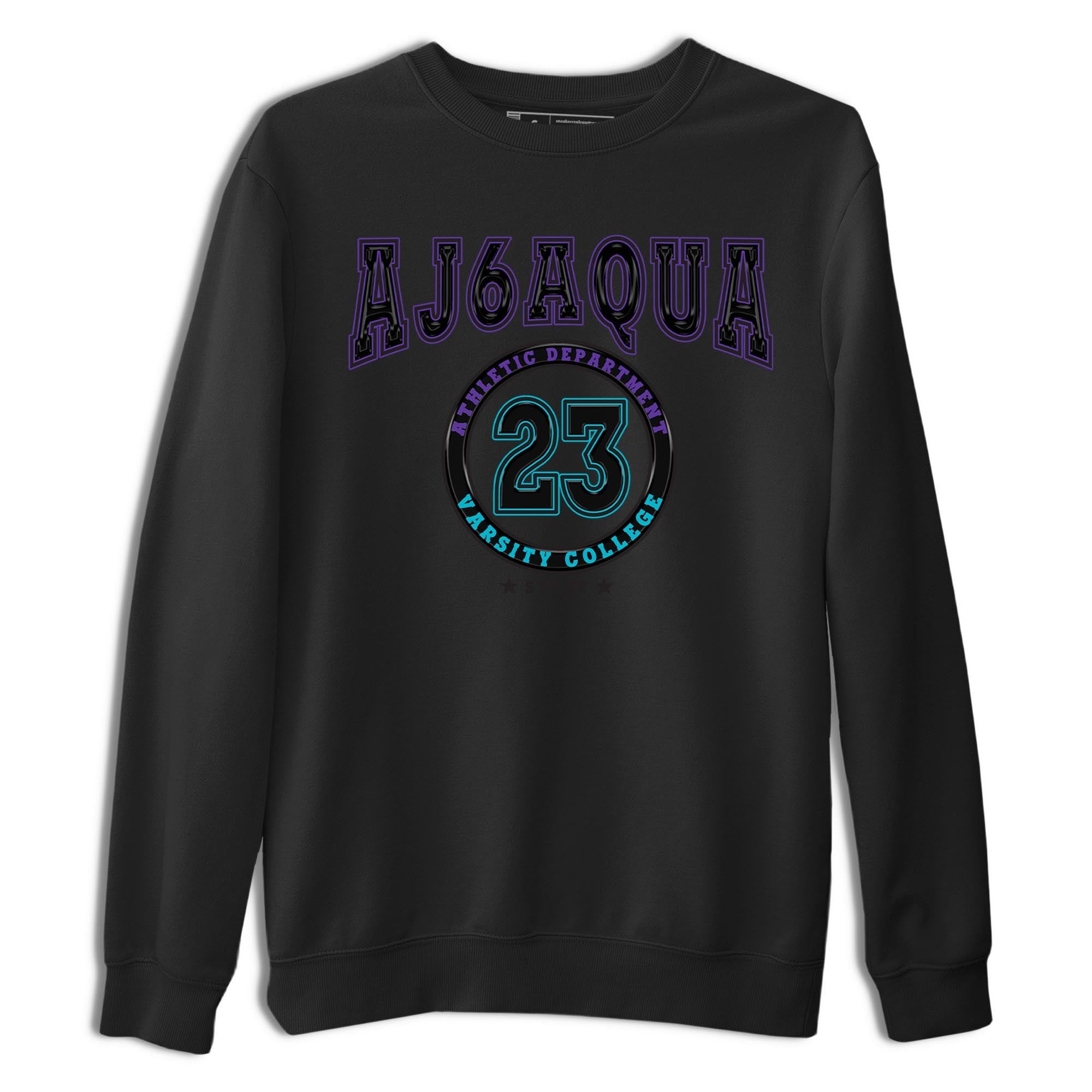 AJ6 Aqua shirt to match jordans Varsity sneaker release tees Air Jordan 6 Aqua Drip Gear Zone Unisex Streetwear Clothing Black 2 T-Shirt