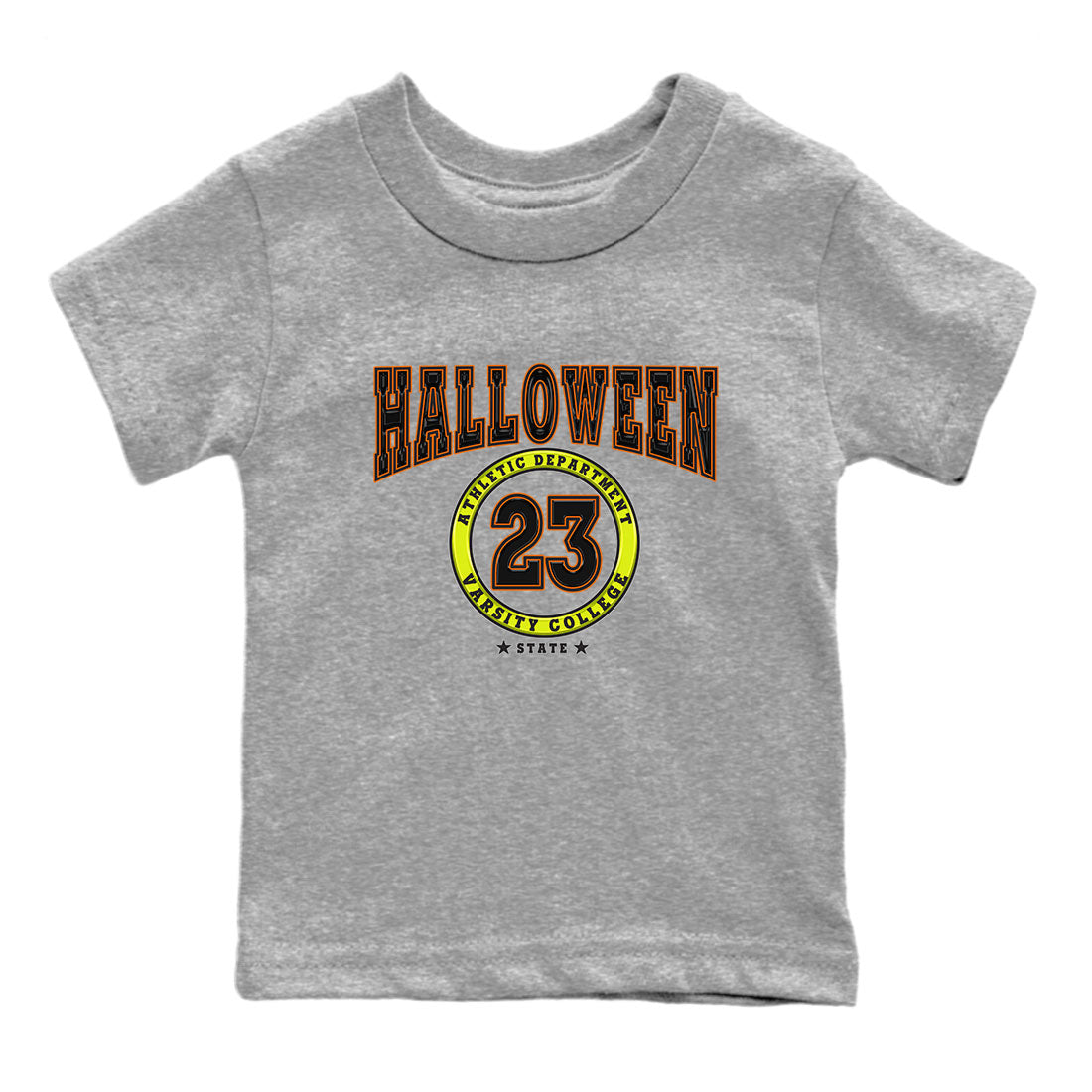 Nike Dunk Halloween shirt to match jordans Varsity sneaker tees Nike Dunk Mid Halloween Drip Gear Zone Sneaker Matching Clothing Brand Baby Toddler Heather Grey 2 T-Shirt