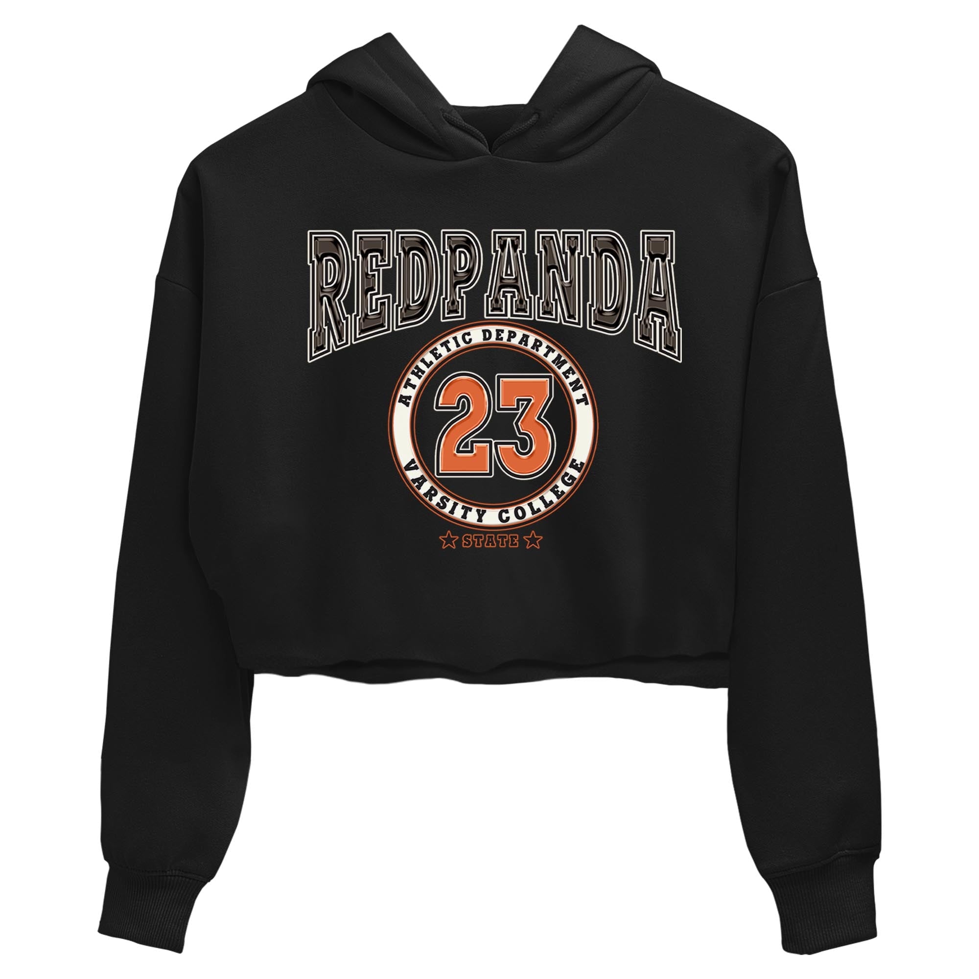Nike Low Dunk Red Panda shirt to match jordans Varsity sneaker tees Nike Dunk Red Panda Drip Gear Zone Black 2 Crop T-Shirt