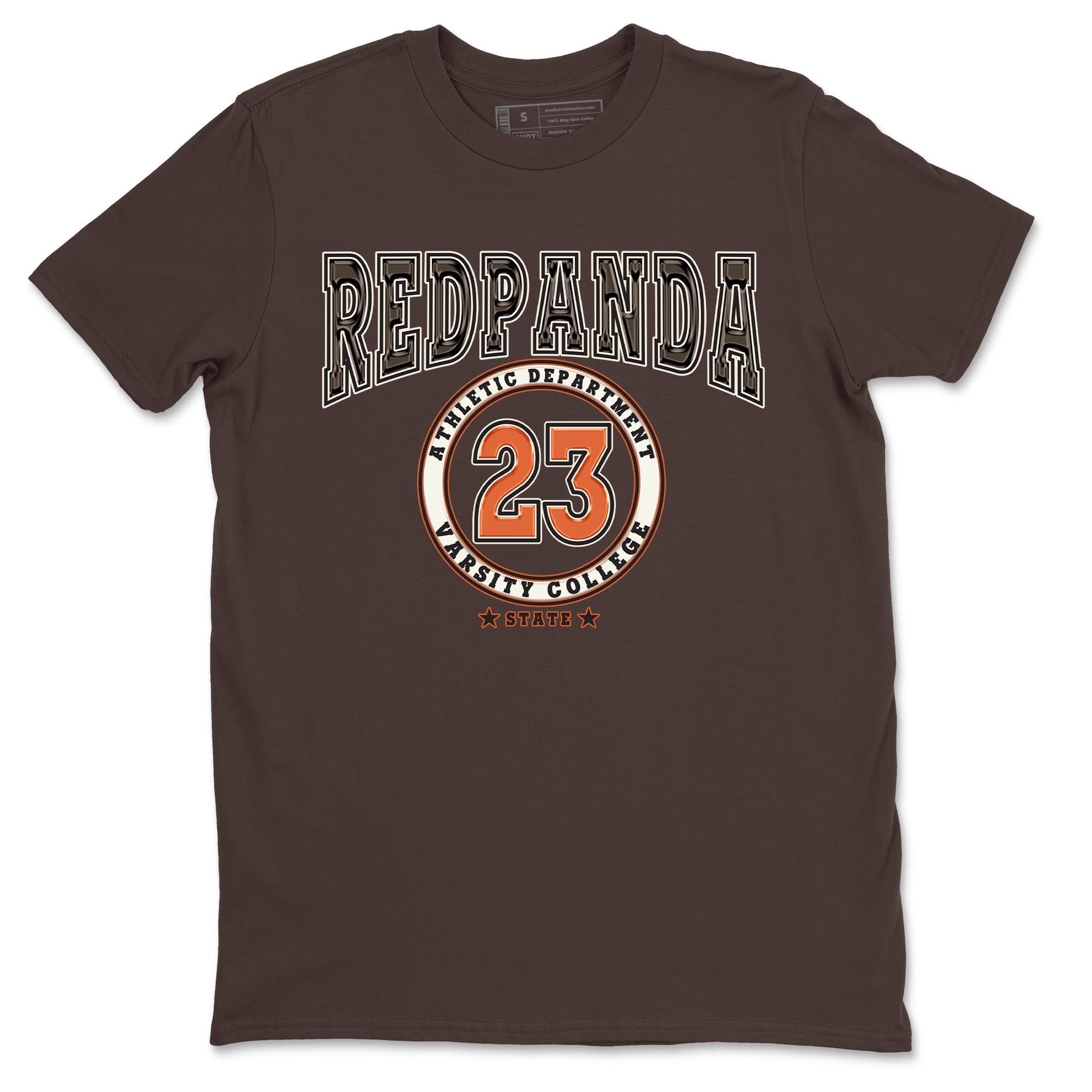Nike Low Dunk Red Panda shirt to match jordans Varsity sneaker tees Nike Dunk Red Panda Drip Gear Zone Unisex Streetwear Clothing Dark Chocolate 2 T-Shirt