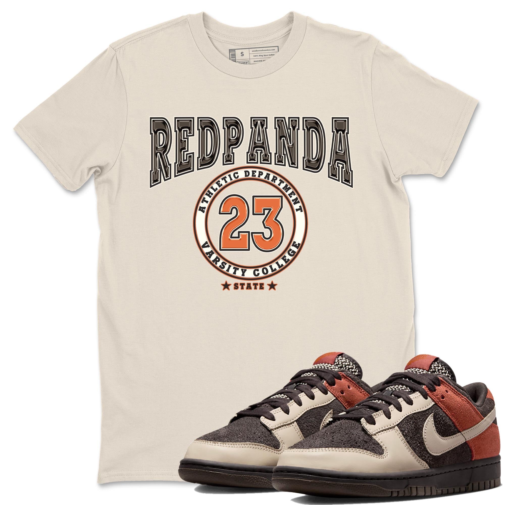 Nike Low Dunk Red Panda shirt to match jordans Varsity sneaker tees Nike Dunk Red Panda Drip Gear Zone Unisex Streetwear Clothing Natural 1 T-Shirt