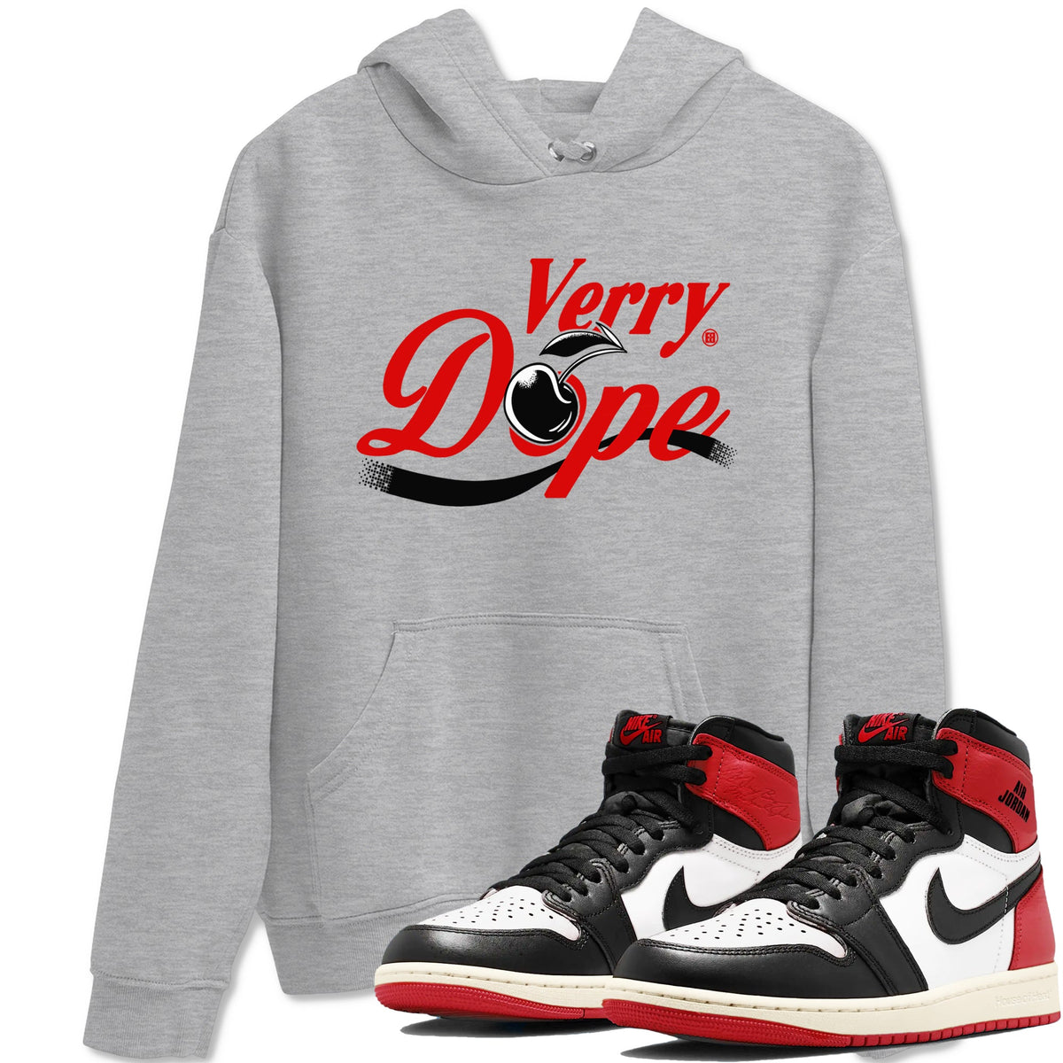 1s Black Toe Reimagined shirts to match jordans Verry Dope sneaker match tees Air Jordan 1 Retro High Black Toe Reimagined match shoes to clothes Drip Gear Zone unisex cotton Heather Grey 1 shirts