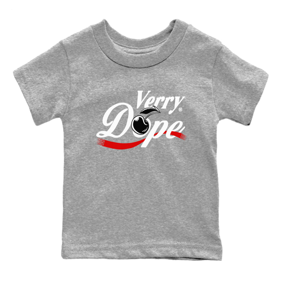 11s Cherry shirts to match jordans Verry Dope sneaker match tees Air Jordan 11 Retro Cherry match shoes to clothes Drip Gear Zone Youth Baby Heather Grey 2 tee