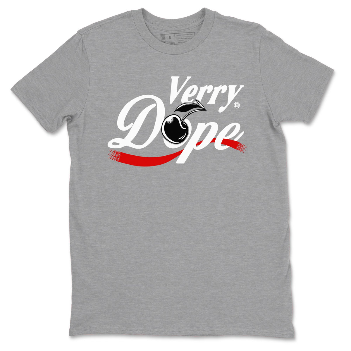 11s Cherry shirts to match jordans Verry Dope sneaker match tees Air Jordan 11 Retro Cherry match shoes to clothes Drip Gear Zone unisex cotton Heather Grey 2 shirts