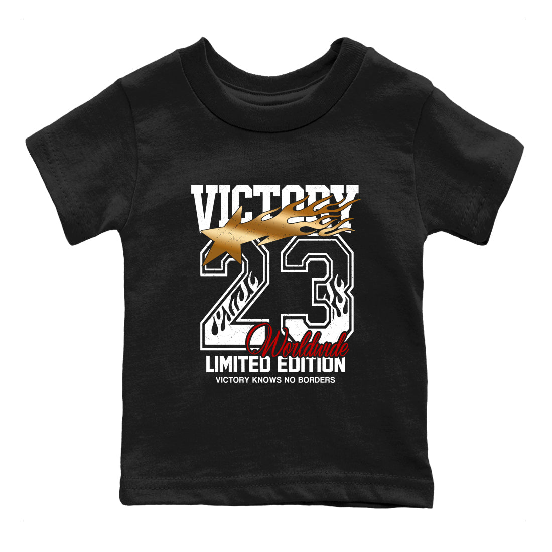 Sneaker match tees  Sneaker Tees To Match Air Jordan 12 Taxi Shoes  Victory Knows No Borders Kids T-Shirt Black 2