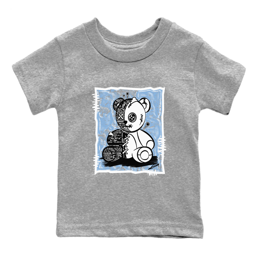 11s Columbia shirts to match jordans Vintage Bear sneaker match tees Air Jordan 11 Columbia Drip Gear Zone Youth Baby Heather Grey 2 crew neck shirts