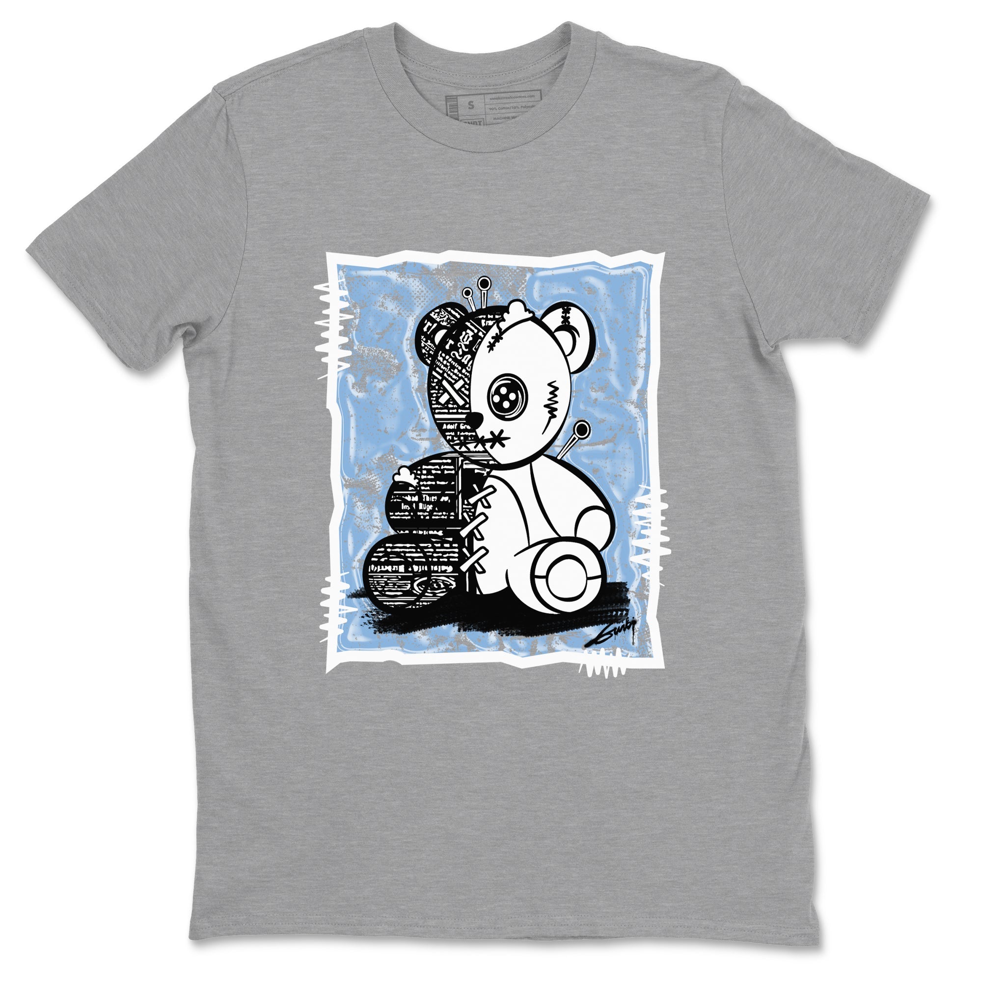 11s Columbia shirts to match jordans Vintage Bear sneaker match tees Air Jordan 11 Columbia Drip Gear Zone unisex cotton Heather Grey 2 crew neck shirts