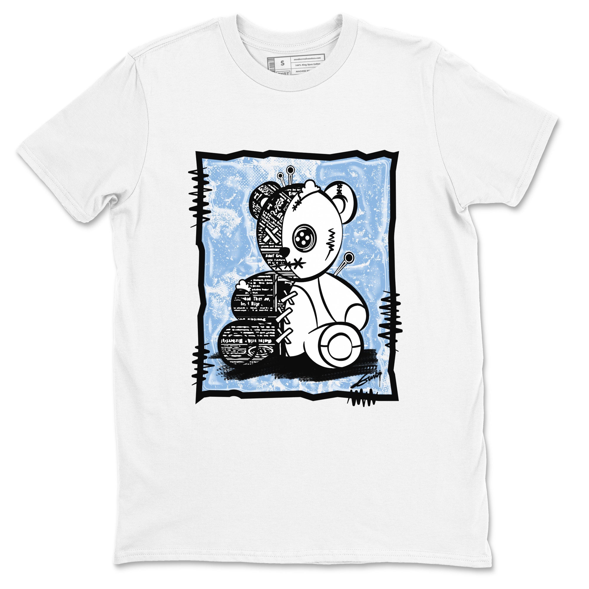 11s Columbia shirts to match jordans Vintage Bear sneaker match tees Air Jordan 11 Columbia Drip Gear Zone unisex cotton White 2 crew neck shirts