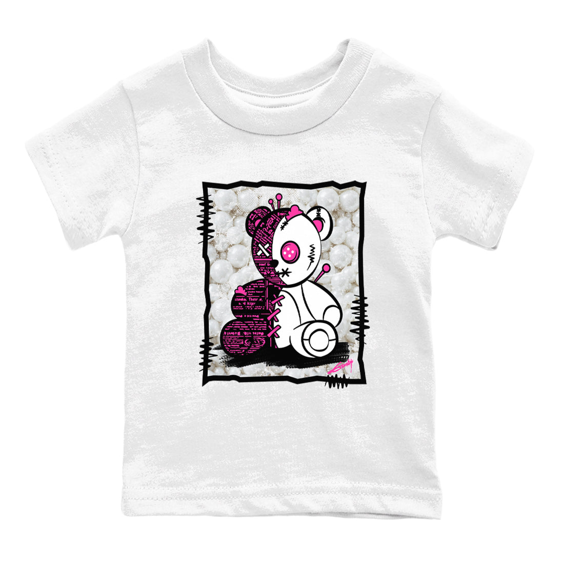 Nike KD 4 Retro Aunt Pearl shirts to match jordans Vintage Bear sneaker match tees Nike KD 4 Aunt Pearl match shoes to clothes Drip Gear Zone Youth Baby White 2 tee