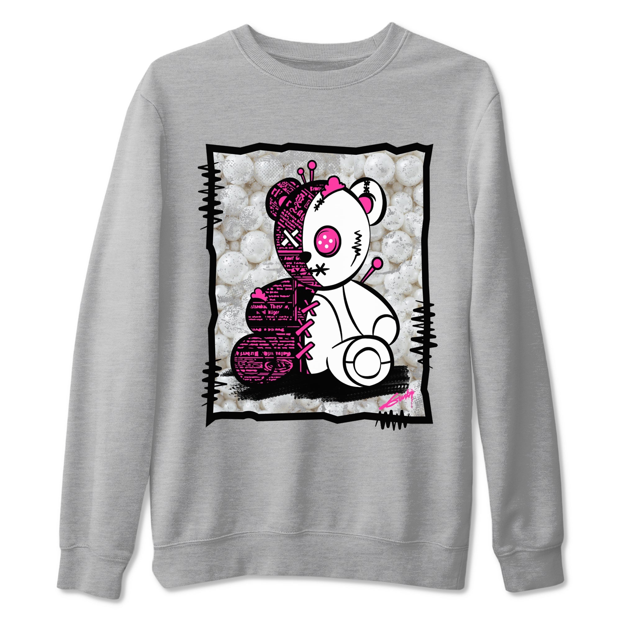 Nike KD 4 Retro Aunt Pearl shirts to match jordans Vintage Bear sneaker match tees Nike KD 4 Aunt Pearl match shoes to clothes Drip Gear Zone unisex cotton Heather Grey 2 shirts