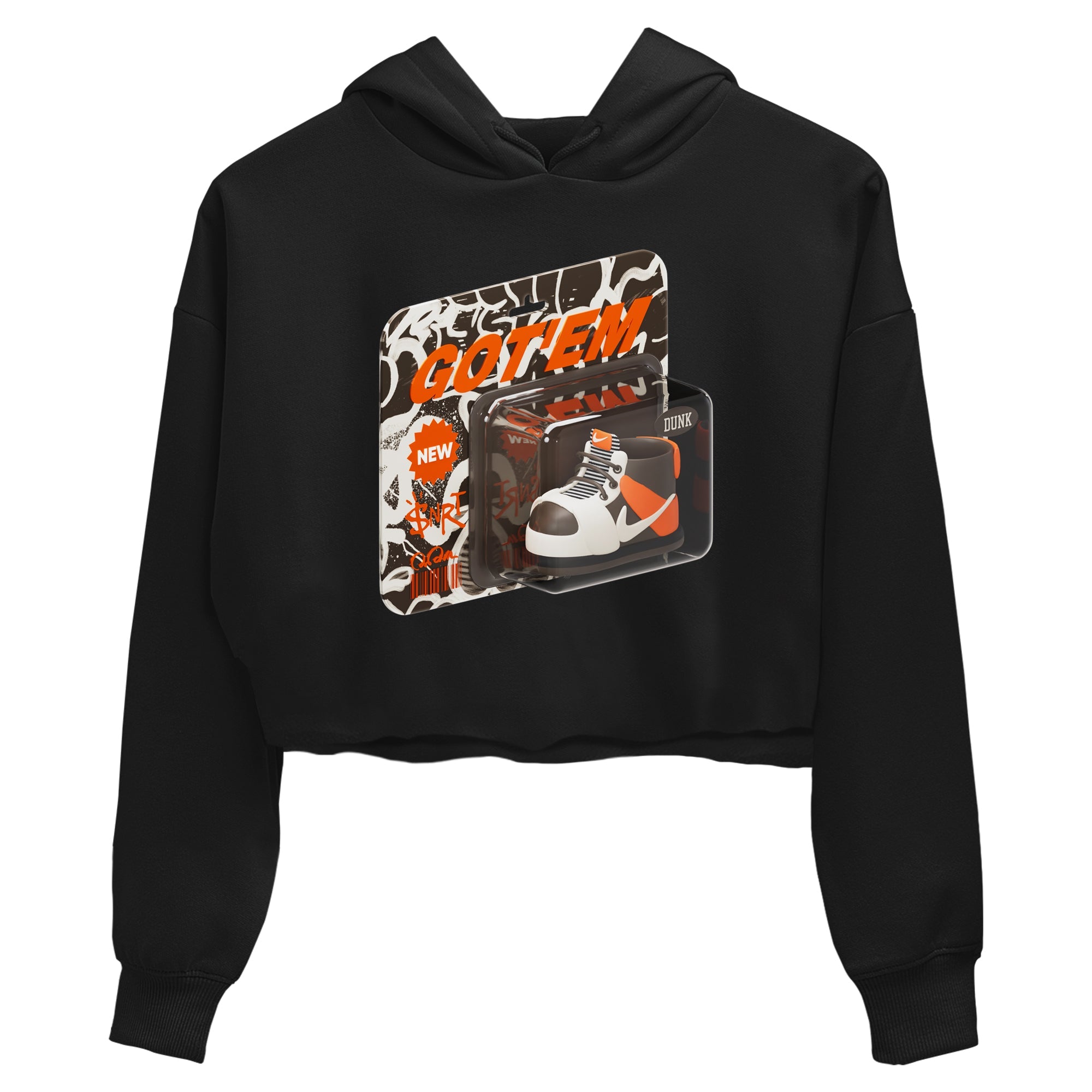 Dunk Red Panda shirt to match jordans Vintage Toy Packaging sneaker tees Nike Dunk LowRed Panda Drip Gear Zone Black 2 Crop T-Shirt