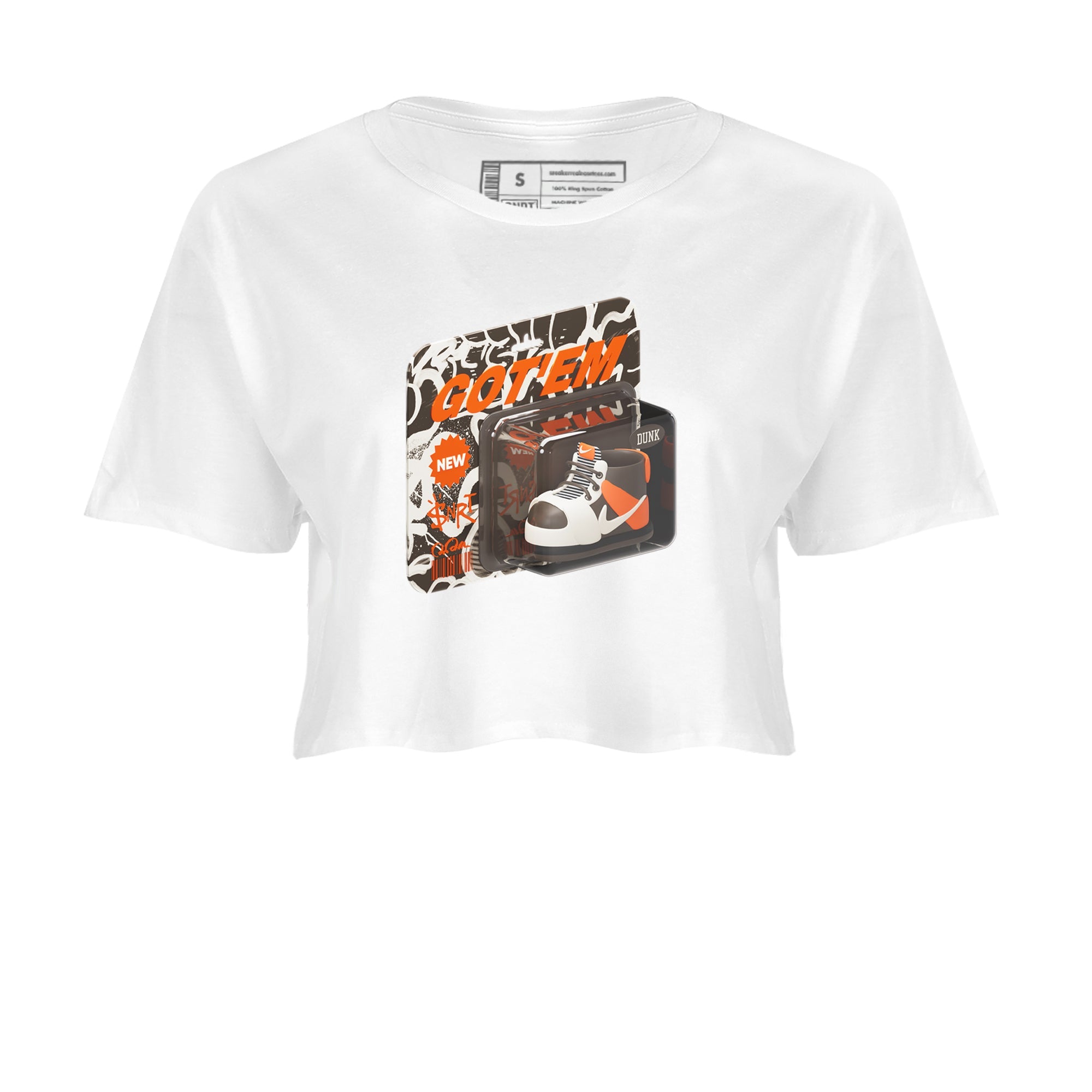 Dunk Red Panda shirt to match jordans Vintage Toy Packaging sneaker tees Nike Dunk LowRed Panda Drip Gear Zone White 2 Crop T-Shirt