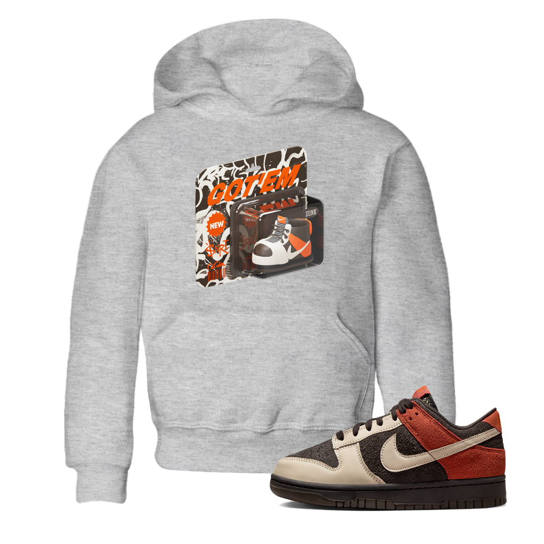 Dunk Red Panda shirt to match jordans Vintage Toy Packaging sneaker tees Nike Dunk LowRed Panda Drip Gear Zone Baby Toddler Heather Grey 1 T-Shirt