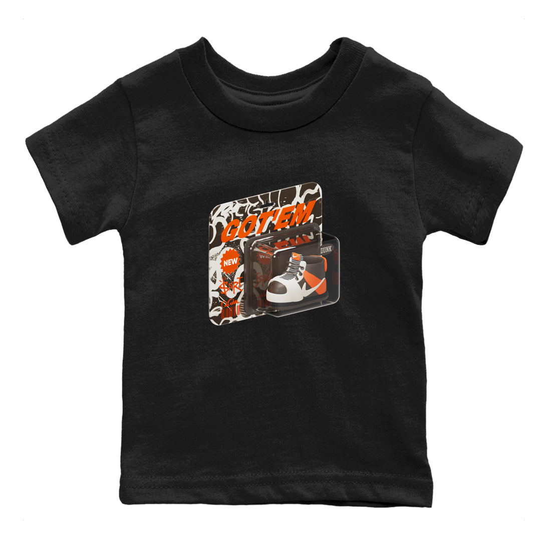 Dunk Red Panda shirt to match jordans Vintage Toy Packaging sneaker tees Nike Dunk LowRed Panda Drip Gear Zone Baby Toddler Black 2 T-Shirt