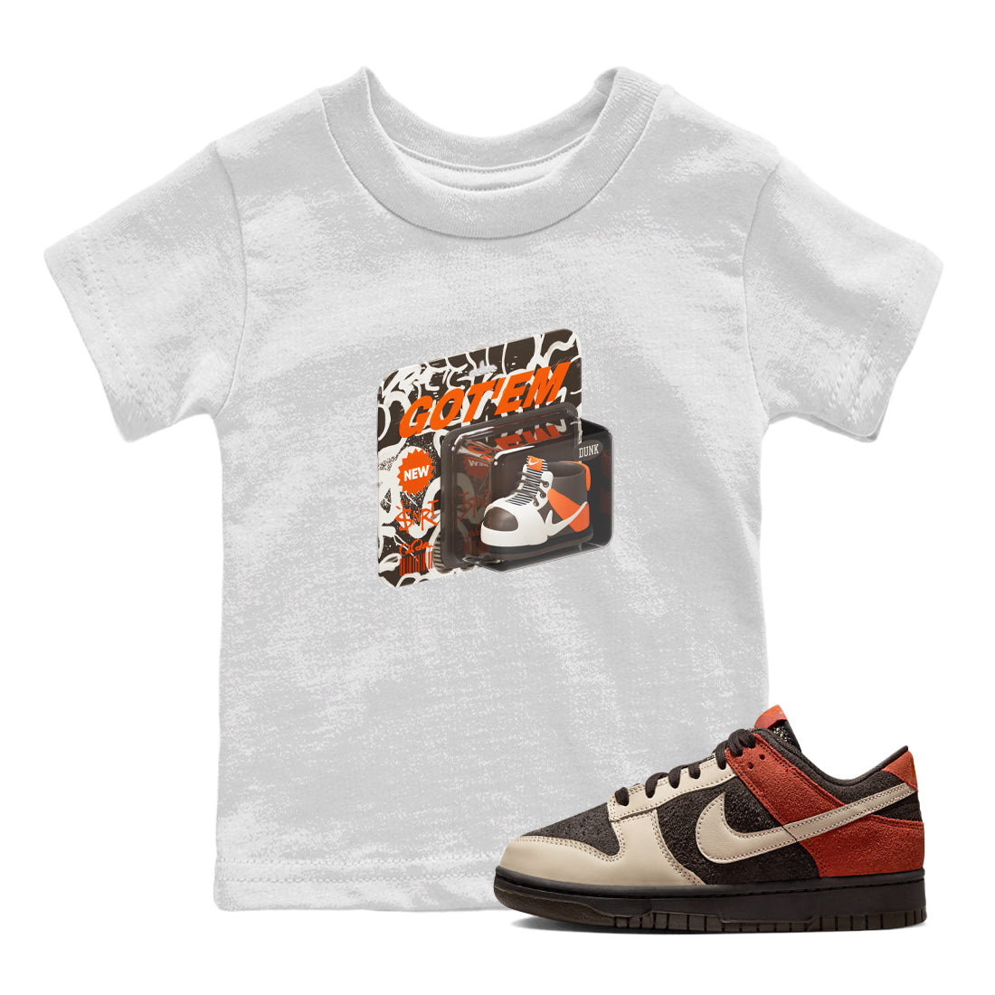 Dunk Red Panda shirt to match jordans Vintage Toy Packaging sneaker tees Nike Dunk LowRed Panda Drip Gear Zone Baby Toddler White 1 T-Shirt