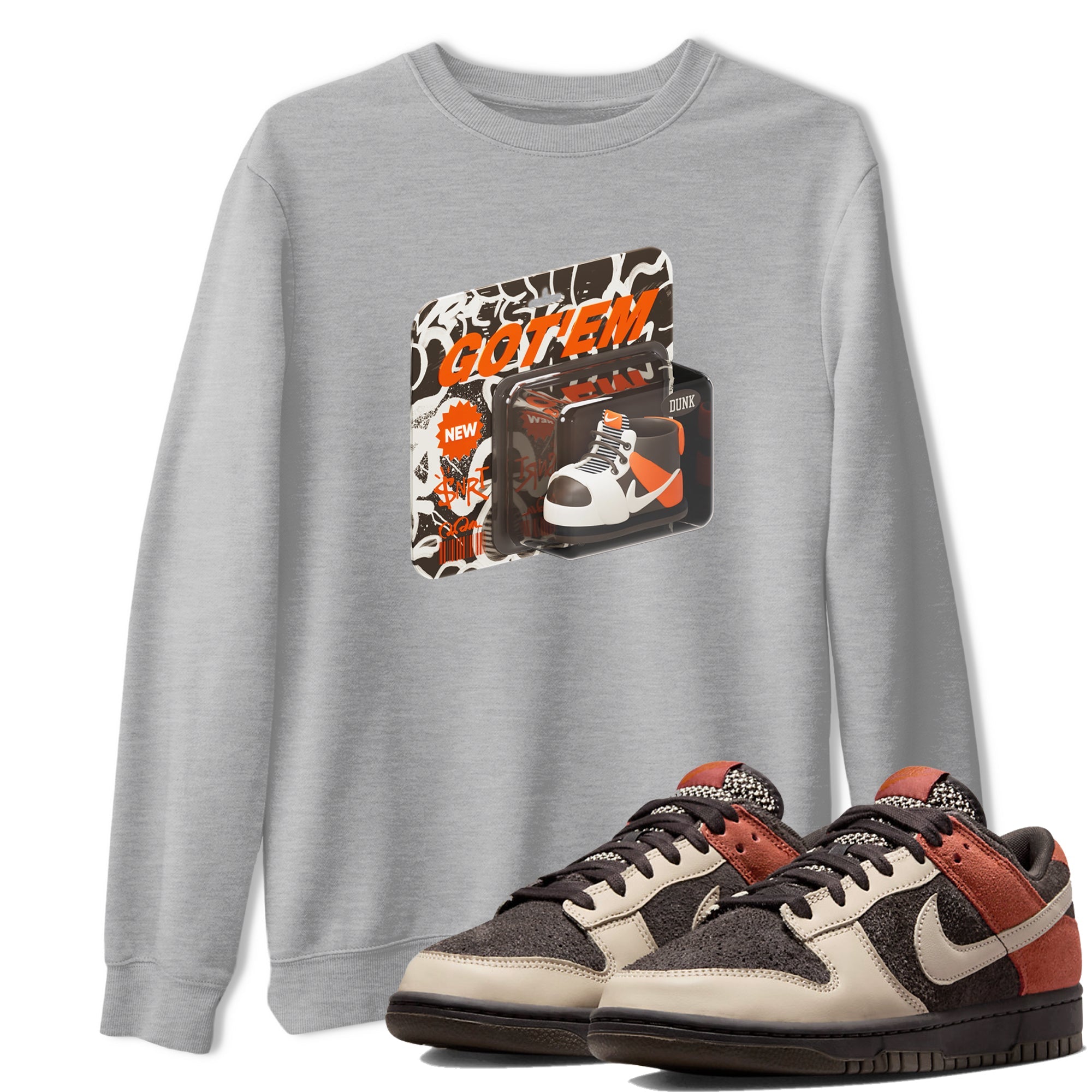 Dunk Red Panda shirt to match jordans Vintage Toy Packaging sneaker tees Nike Dunk LowRed Panda Drip Gear Zone Unisex Heather Grey 1 T-Shirt