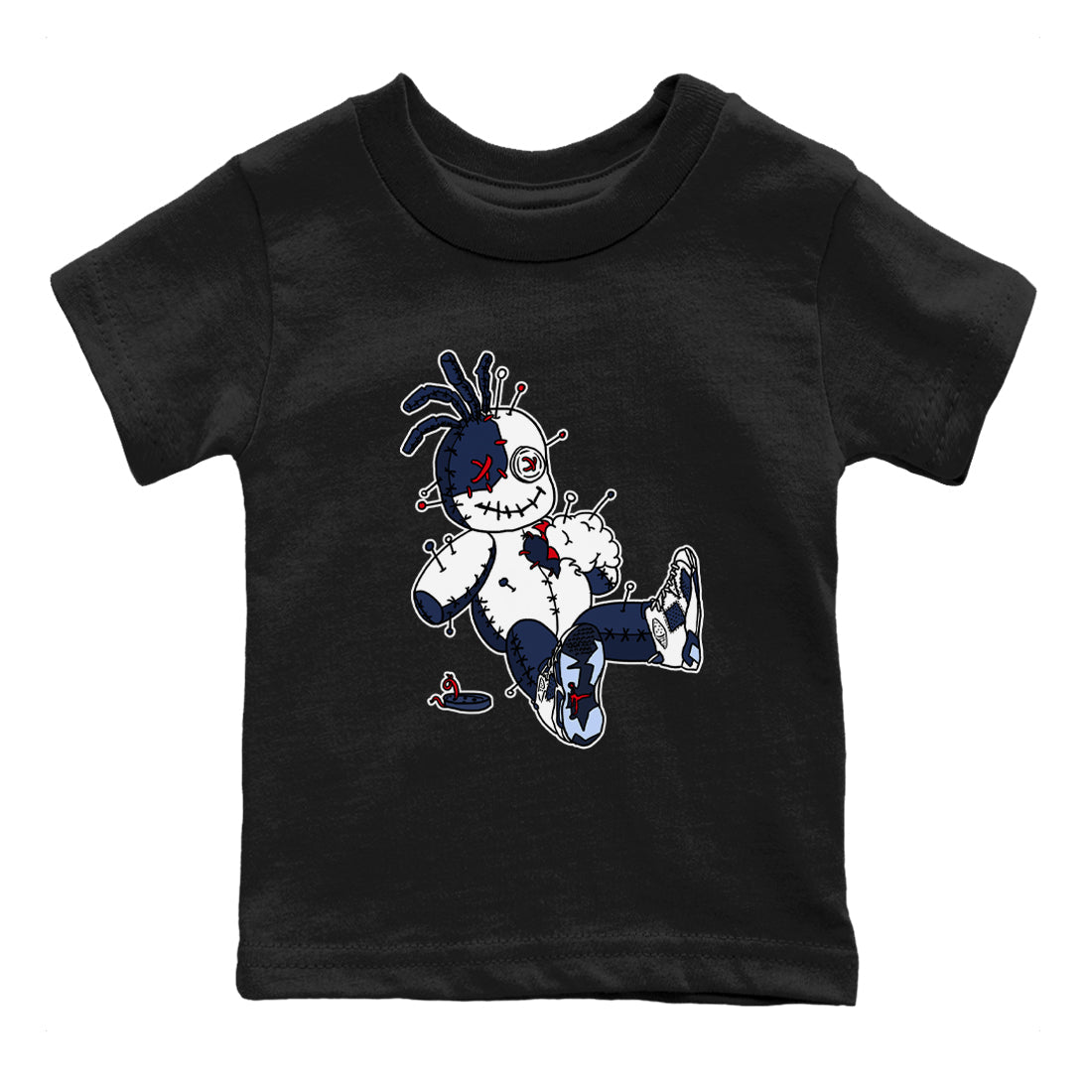 6s Olympic shirts to match jordans Voodoo Doll sneaker match tees Air Jordan 6 Olympic Drip Gear Zone streetwear brand Baby and Youth Black 2 cotton tee