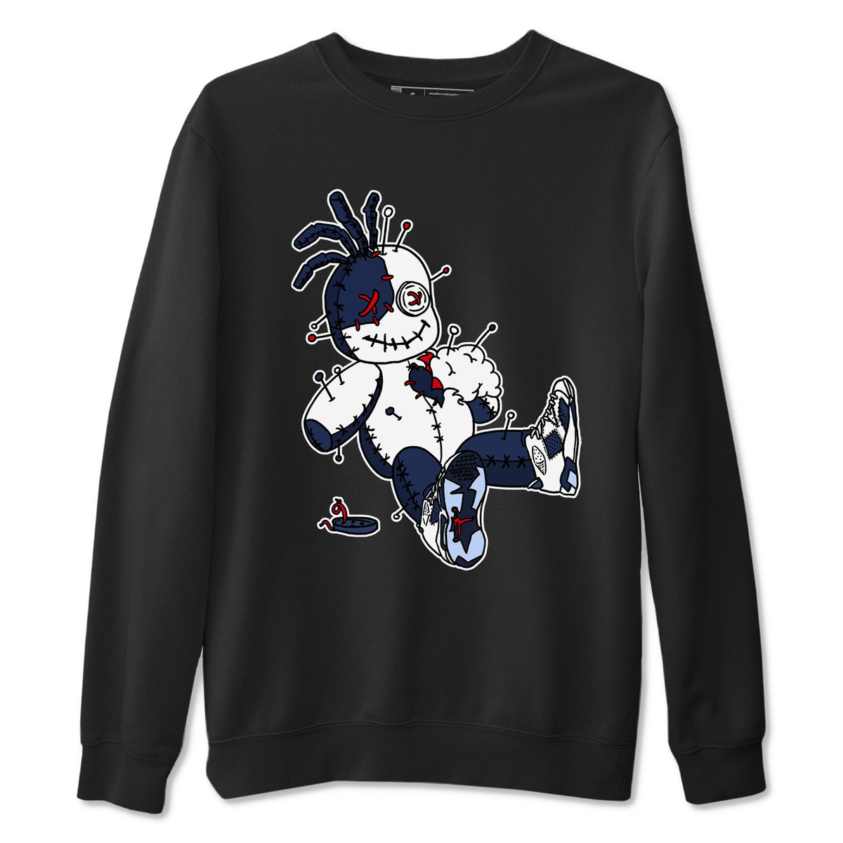 6s Olympic shirts to match jordans Voodoo Doll sneaker match tees Air Jordan 6 Olympic Drip Gear Zone streetwear brand Black 2 unisex cotton tee