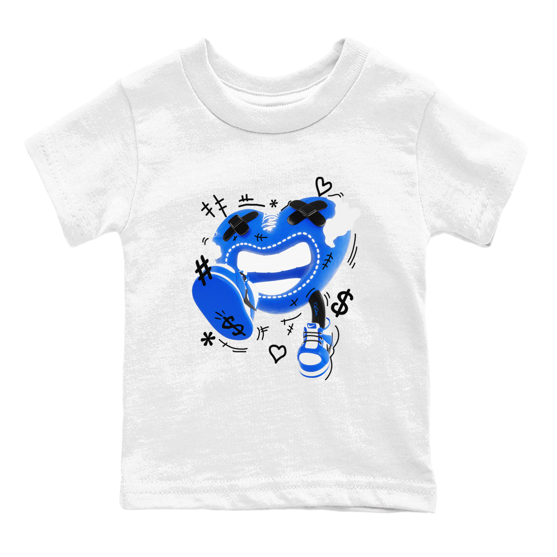 AJ1 Game Royal shirt to match jordans Walk In Love sneaker tees Air Jordan 1 Game Royal Drip Gear Zone baby toddler White 2 cotton Shirt