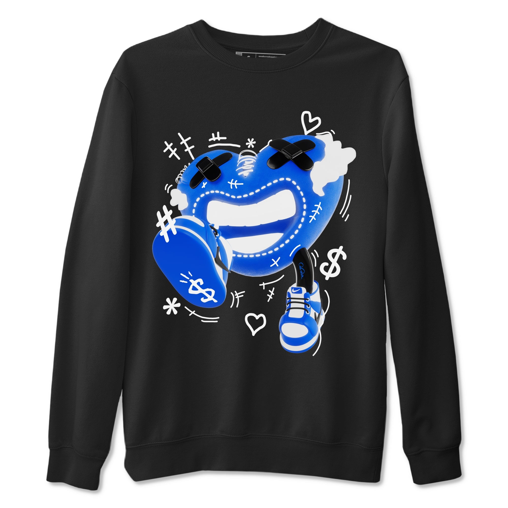 AJ1 Game Royal shirt to match jordans Walk In Love sneaker tees Air Jordan 1 Game Royal Drip Gear Zone unisex cotton Black 2 crew neck shirt