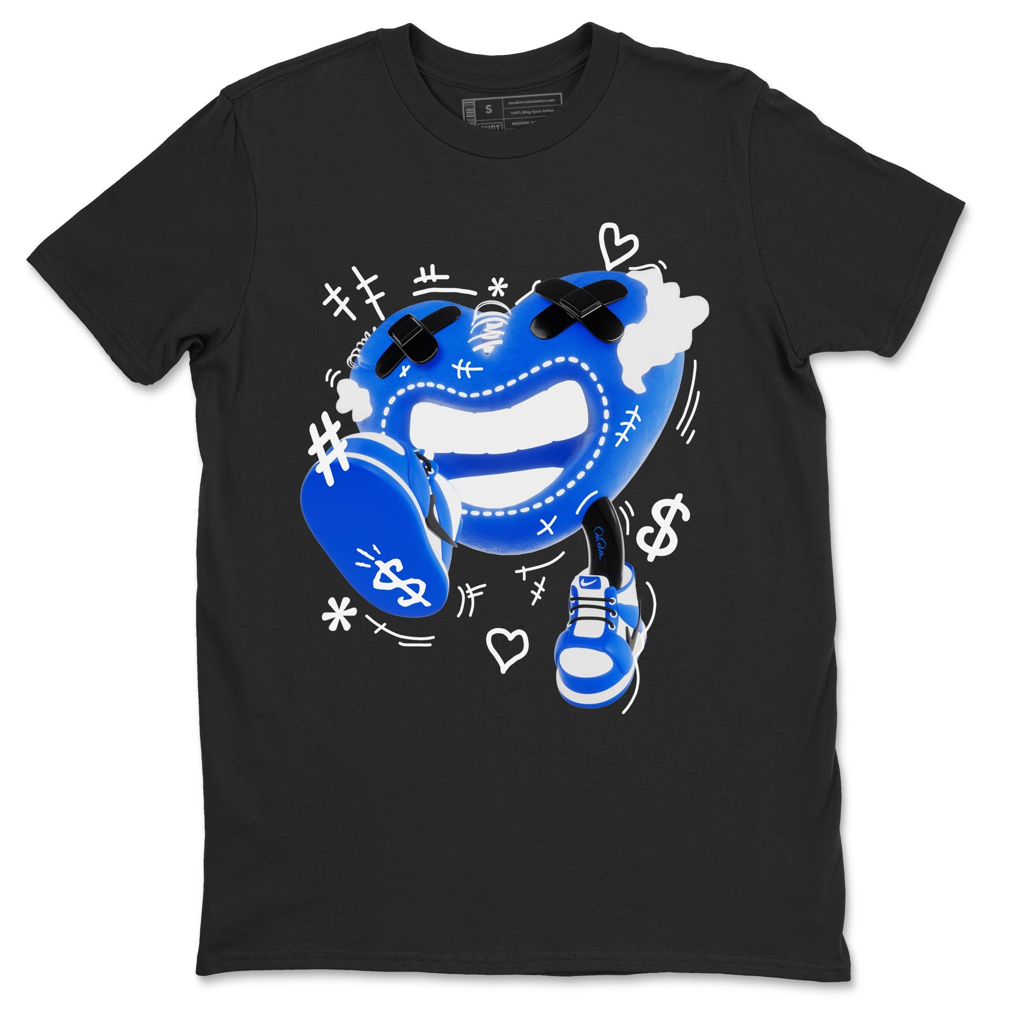 AJ1 Game Royal shirt to match jordans Walk In Love sneaker tees Air Jordan 1 Game Royal Drip Gear Zone unisex cotton Black 2 crew neck shirt