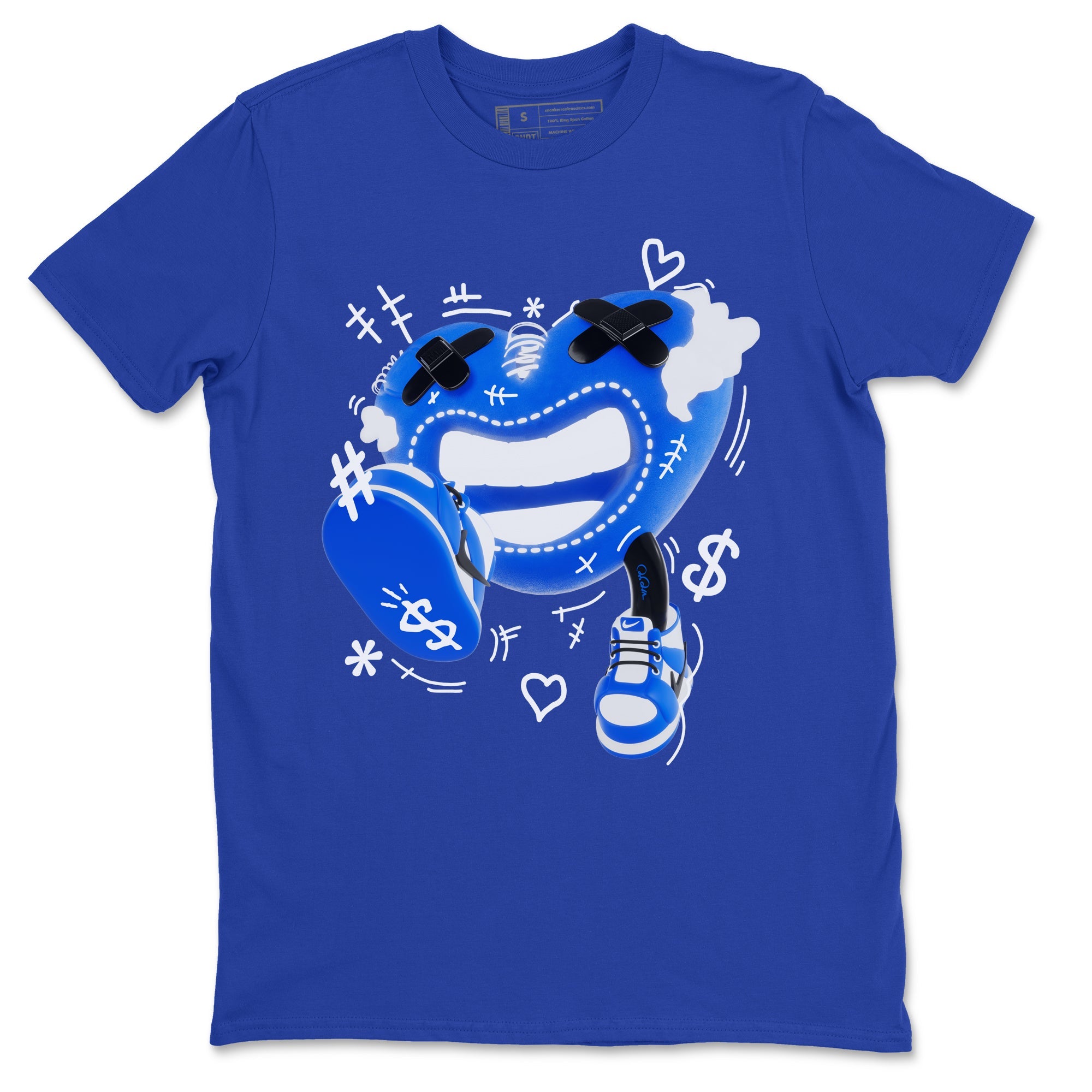 AJ1 Game Royal shirt to match jordans Walk In Love sneaker tees Air Jordan 1 Game Royal Drip Gear Zone unisex cotton Royal Blue 2 crew neck shirt