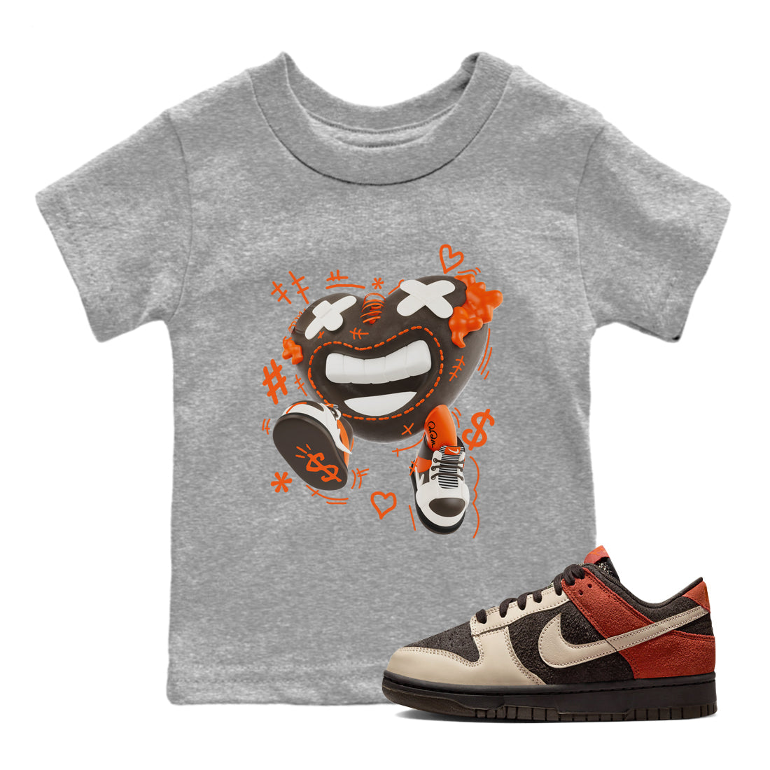 Dunk Red Panda shirt to match jordans Walk In Love sneaker tees Nike Dunk LowRed Panda Drip Gear Zone Baby Toddler Heather Grey 1 T-Shirt