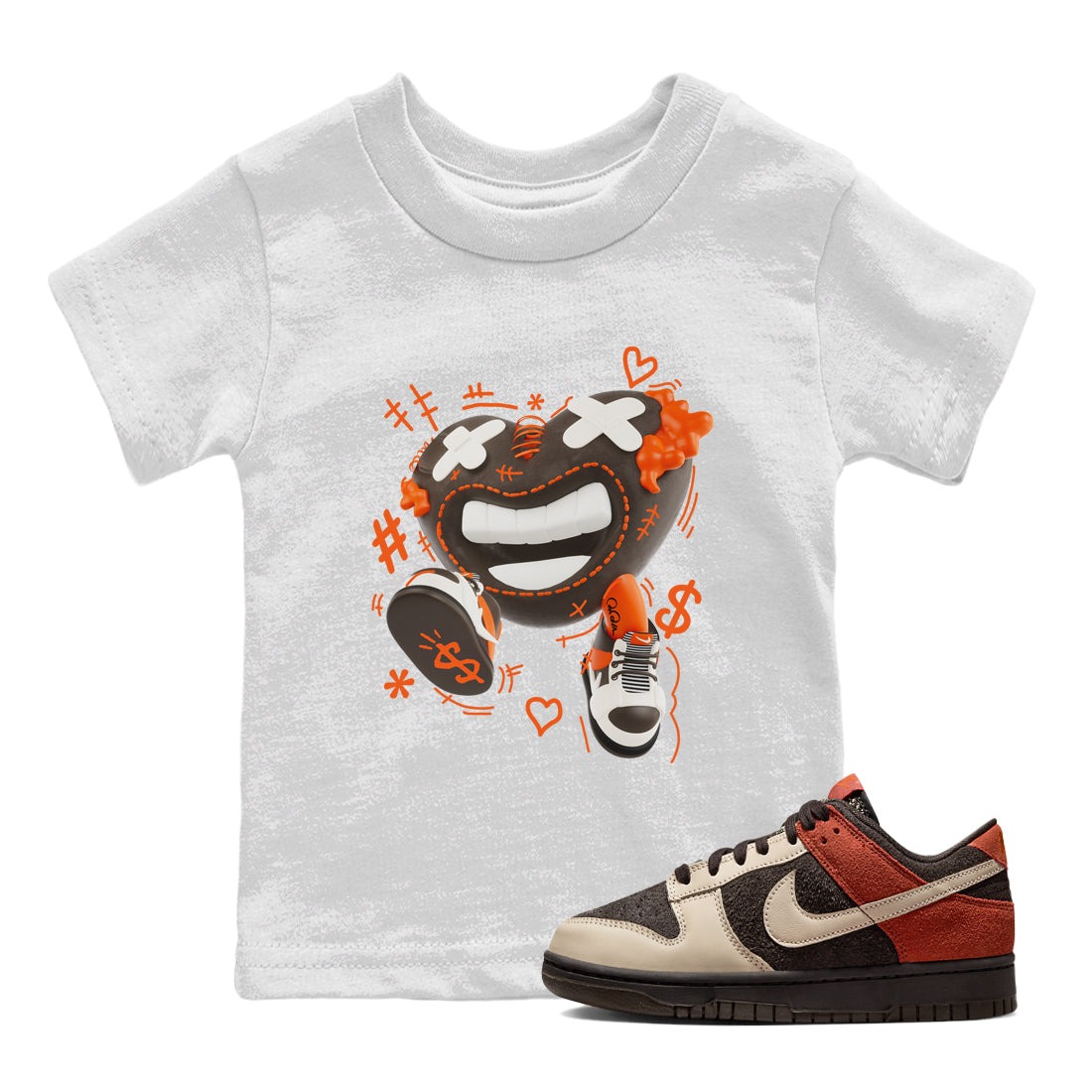 Dunk Red Panda shirt to match jordans Walk In Love sneaker tees Nike Dunk LowRed Panda Drip Gear Zone Baby Toddler White 1 T-Shirt
