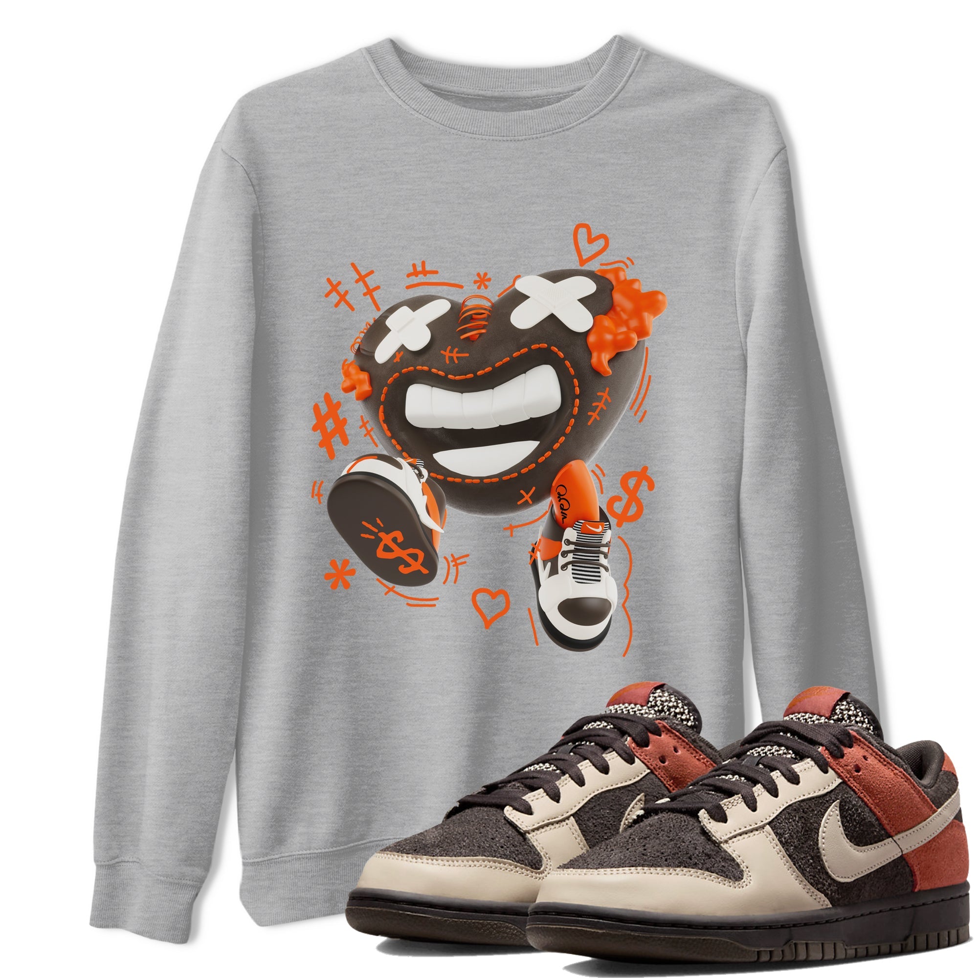 Dunk Red Panda shirt to match jordans Walk In Love sneaker tees Nike Dunk LowRed Panda Drip Gear Zone Unisex Heather Grey 1 T-Shirt