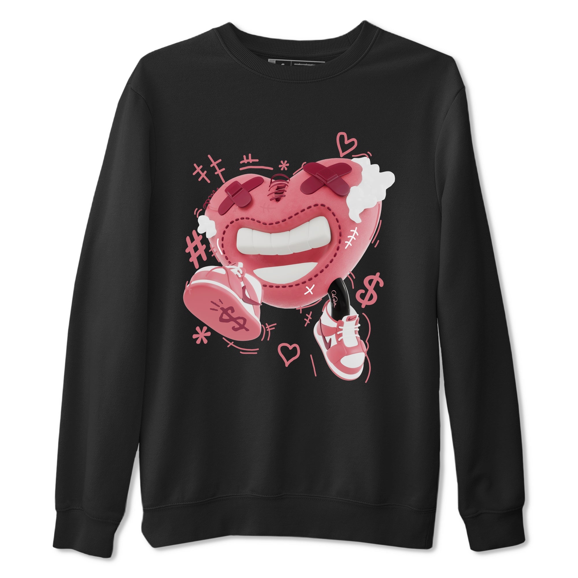 Dunk Valentines Day 2024 shirt to match jordans Walk In Love sneaker tees Dunk Happy Valentines Day 2024 Drip Gear Zone Unisex Black 2 T-Shirt