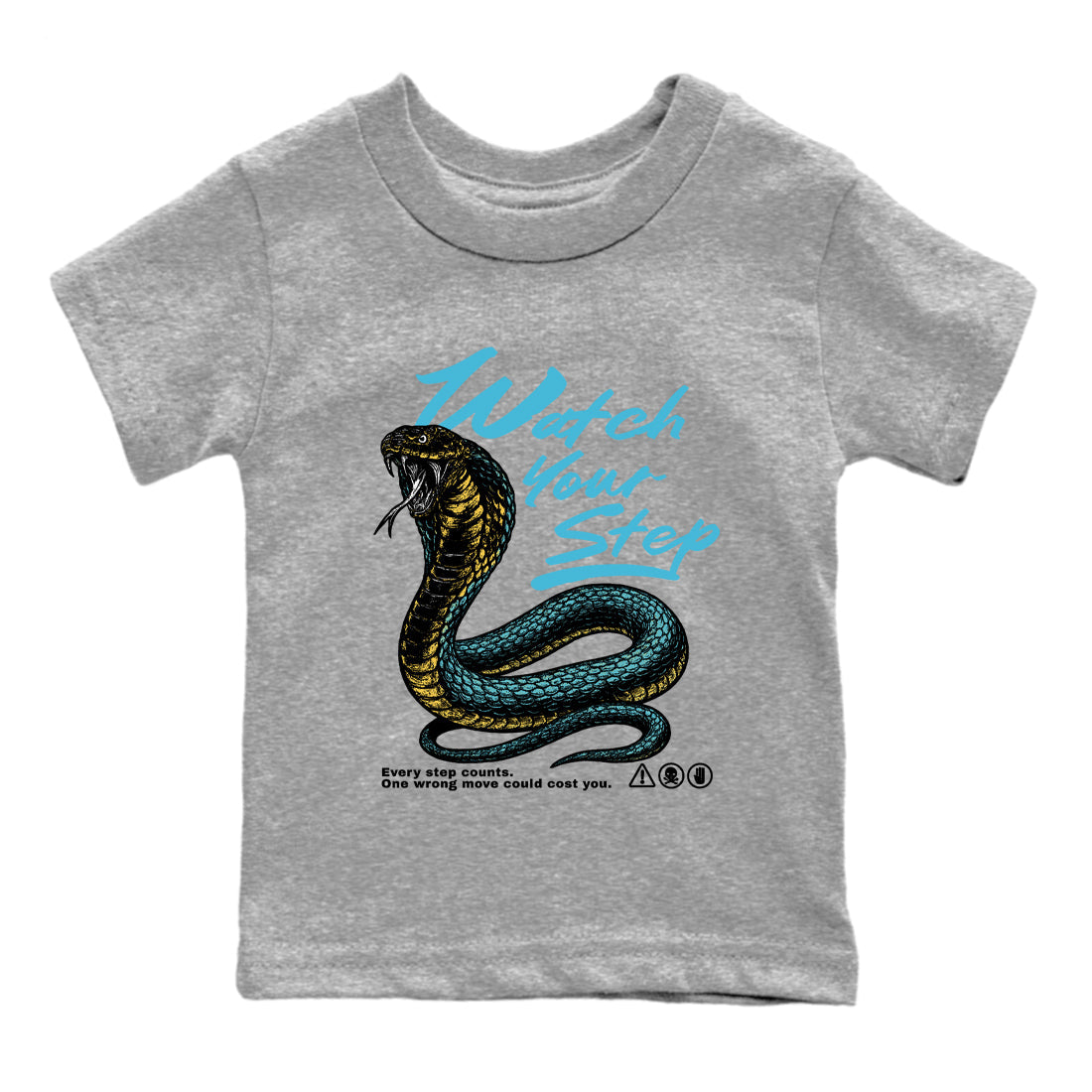 Sneaker Threads  Sneaker Tees To Match Air Jordan 11 Retro Gamma  Watch Your Step Youth Graphic Tee Heather Grey 2. Perfect for Jordan releases 2025 colorways.