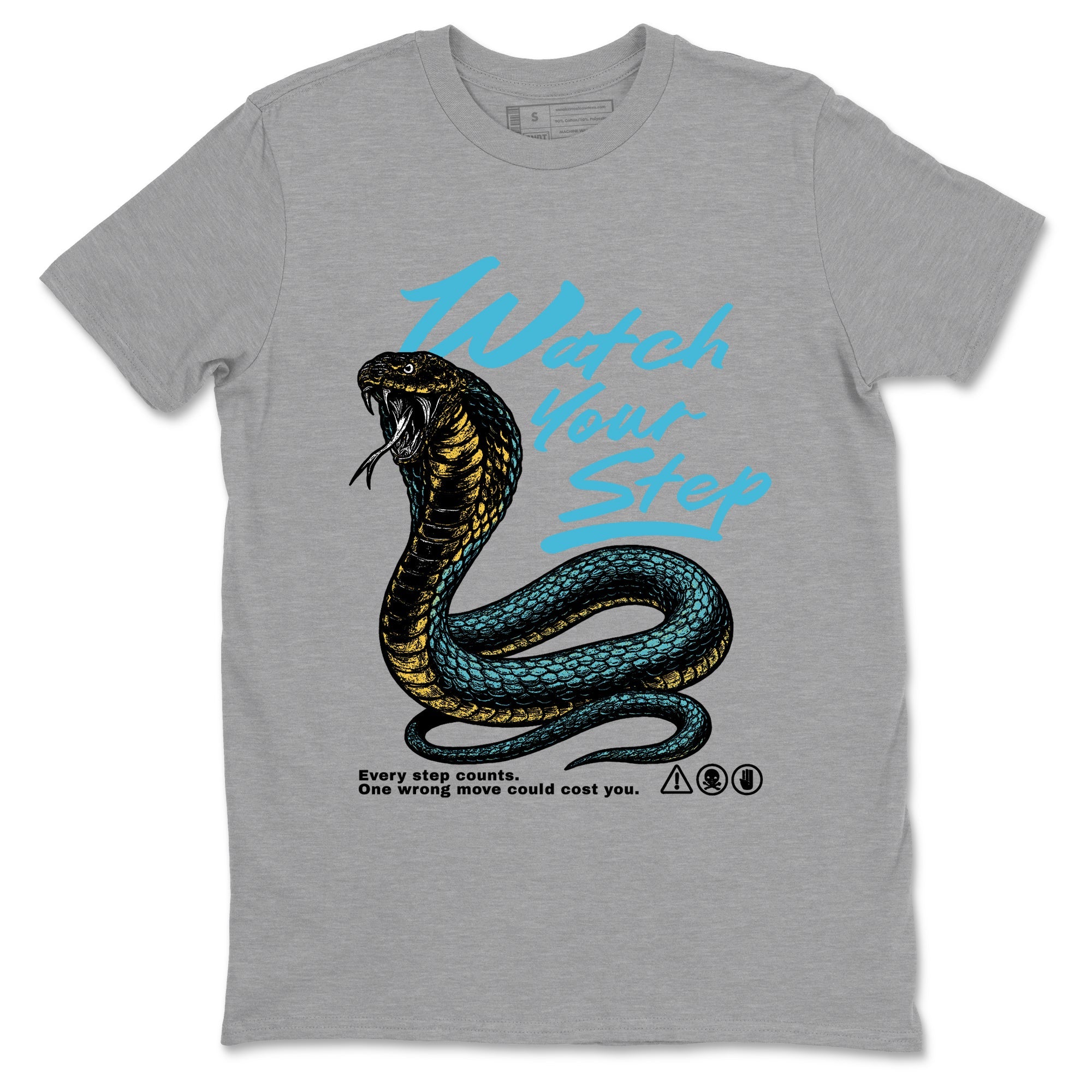 Sneaker Threads  Sneaker Tees To Match Air Jordan 11 Retro Gamma  Watch Your Step Graphic Tee Heather Grey 2. Perfect for Jordan releases 2025 colorways.