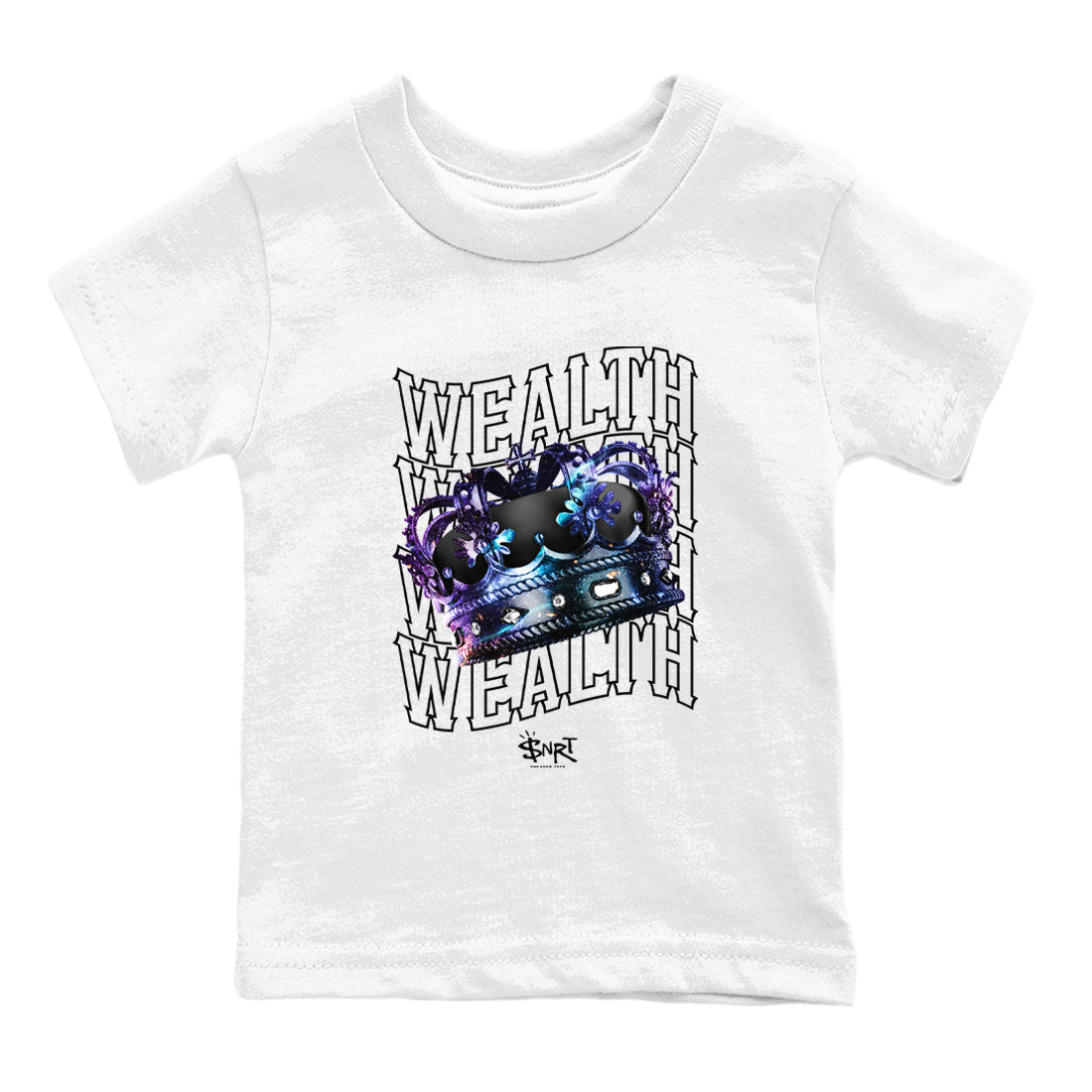 Foams One Galaxy shirts to match jordans Wealth sneaker match tees Air Foamposite One Galaxy match shoes to clothes Drip Gear Zone Youth Baby White 2 tee