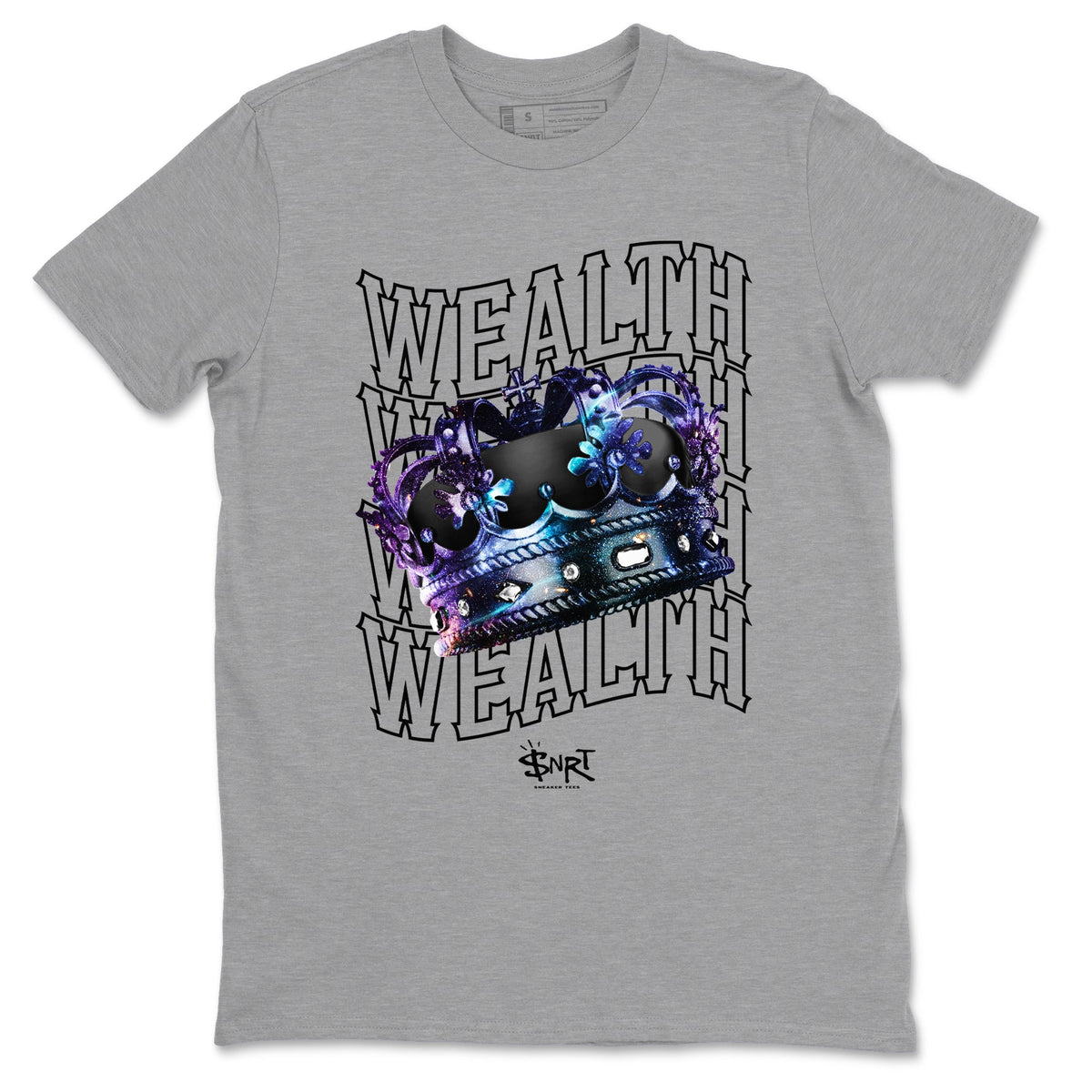 Foams One Galaxy shirts to match jordans Wealth sneaker match tees Air Foamposite One Galaxy match shoes to clothes Drip Gear Zone unisex cotton Heather Grey 2 shirts