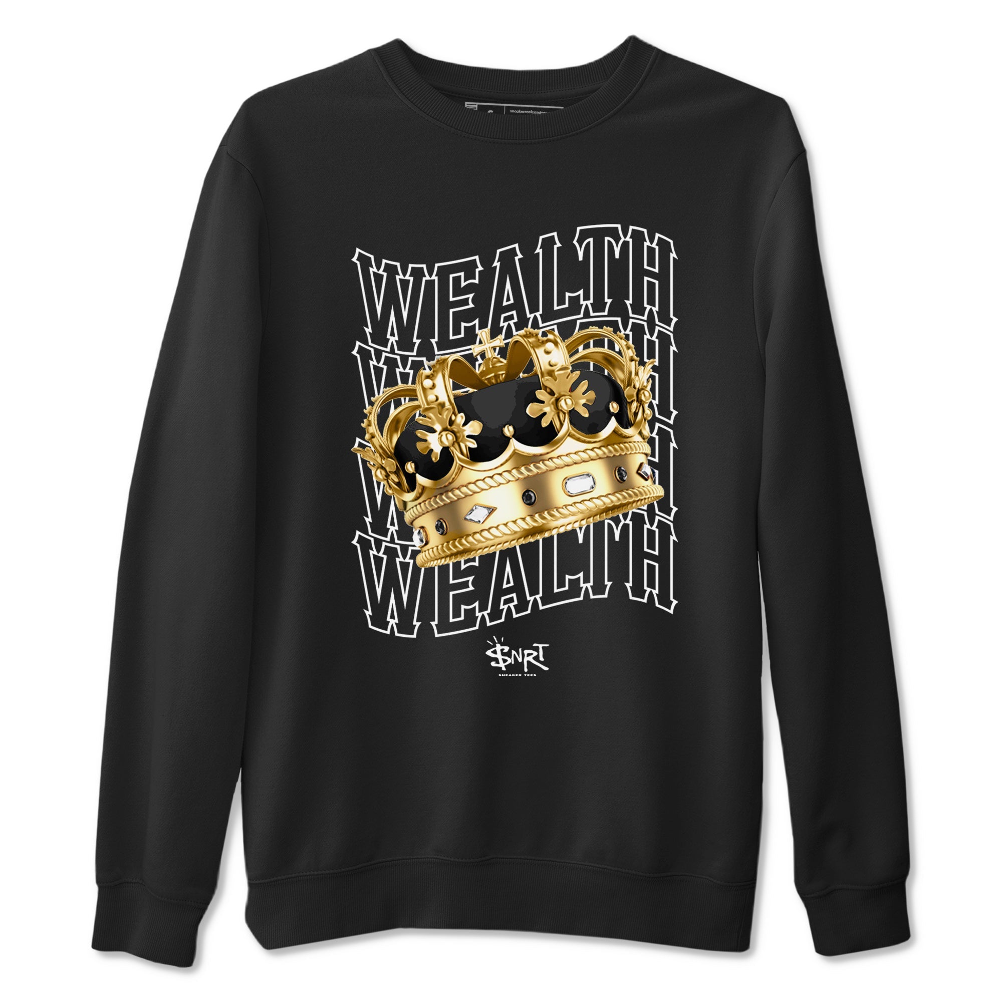 Air Jordan 1 High OG Black Metallic Gold shirts to match jordans Wealth sneaker match tees Jordan 1 Black Metallic Gold Drip Gear Zone streetwear brand Black 2 unisex cotton tee